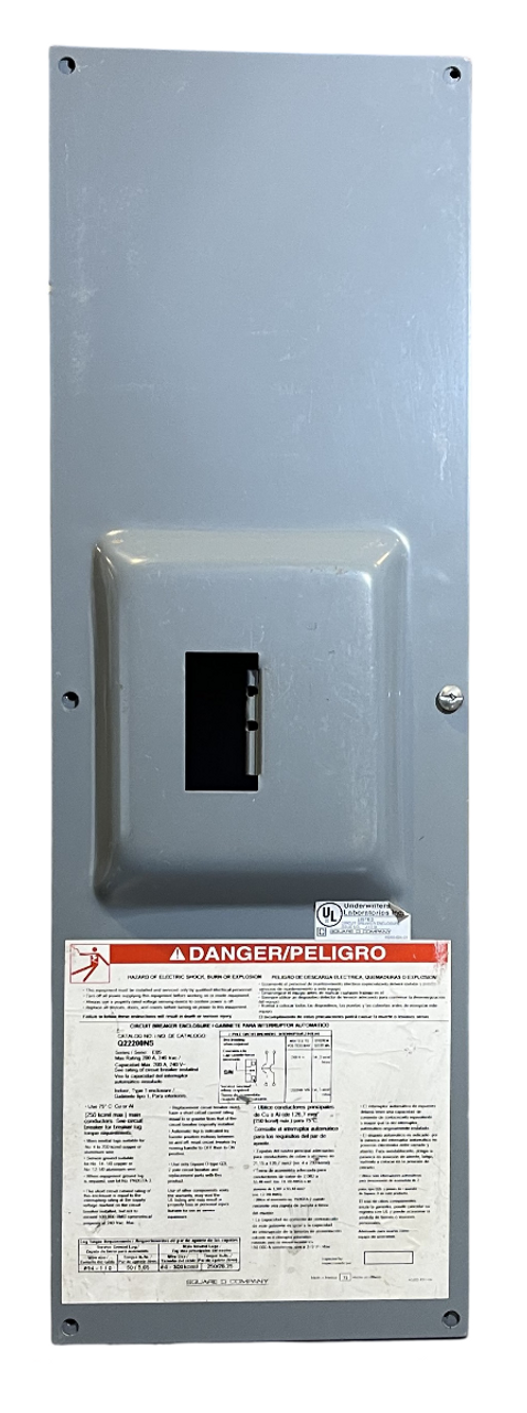 Square D Q22200NS Breaker Enclosure Type 1 Max Rating 200A 240V Steel