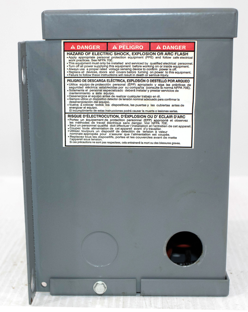 Square D 750SV1F Voltage Transformer dry type 1PH 0.75kVA 240x480V - 120/240V