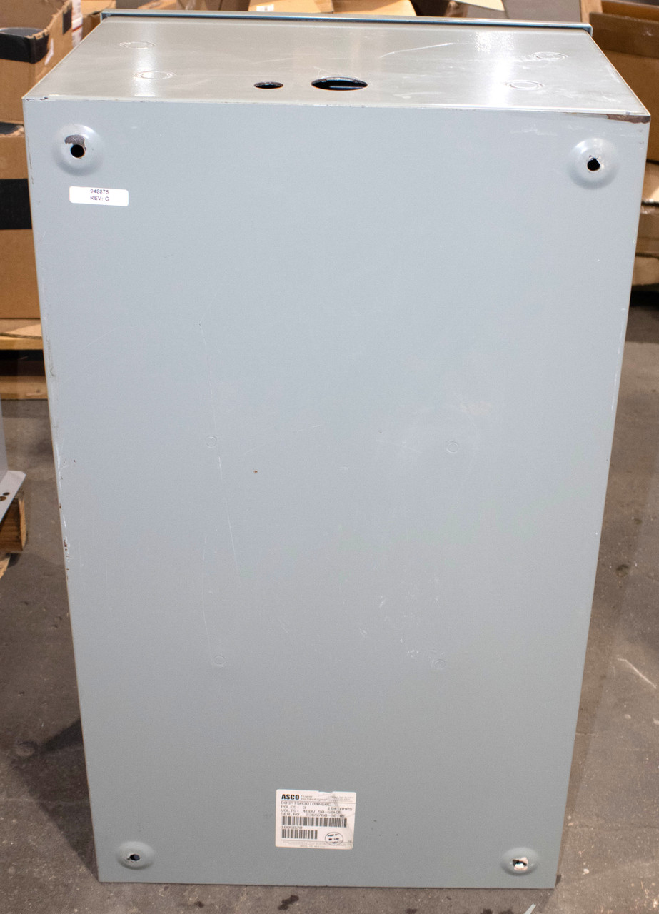 ASCO D03ATSA30104NG0C  Automatic Transfer Switch 104A 480V 3P NEMA 1