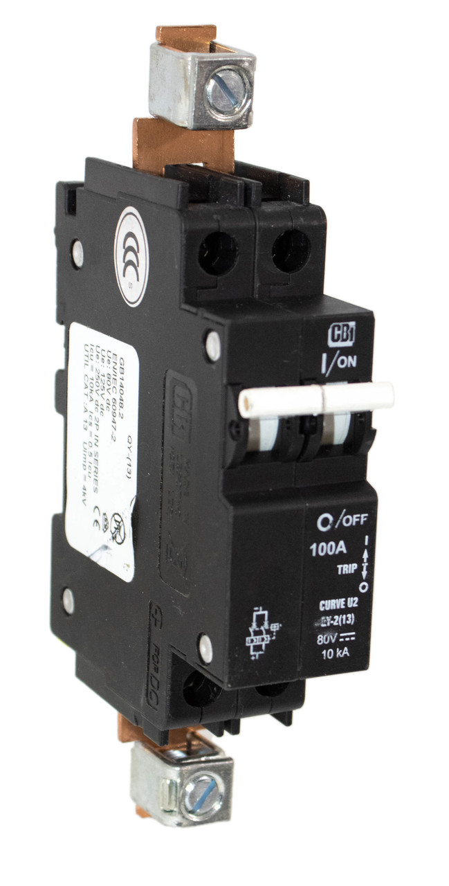 CBI DP-3815 Breaker 100A 250VDC 2P 10KA