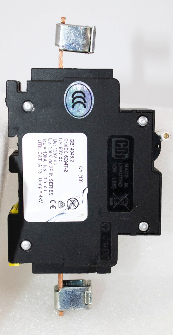 CBI DP-3815 Breaker 100A 250VDC 2P 10KA