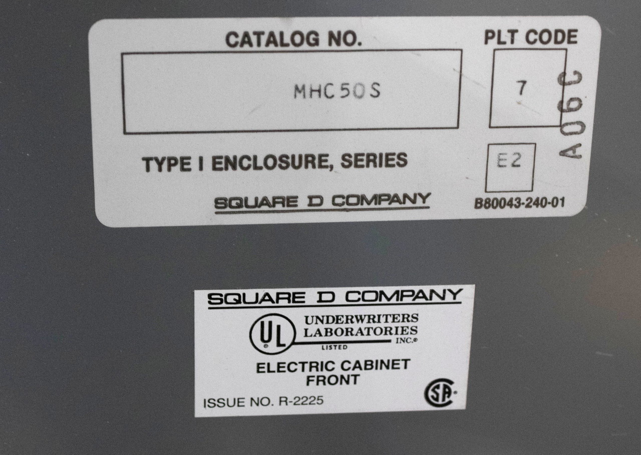 Cutler Hammer YS2048 Main Lug Breaker Panel 100A 208/120V 3PH 4W