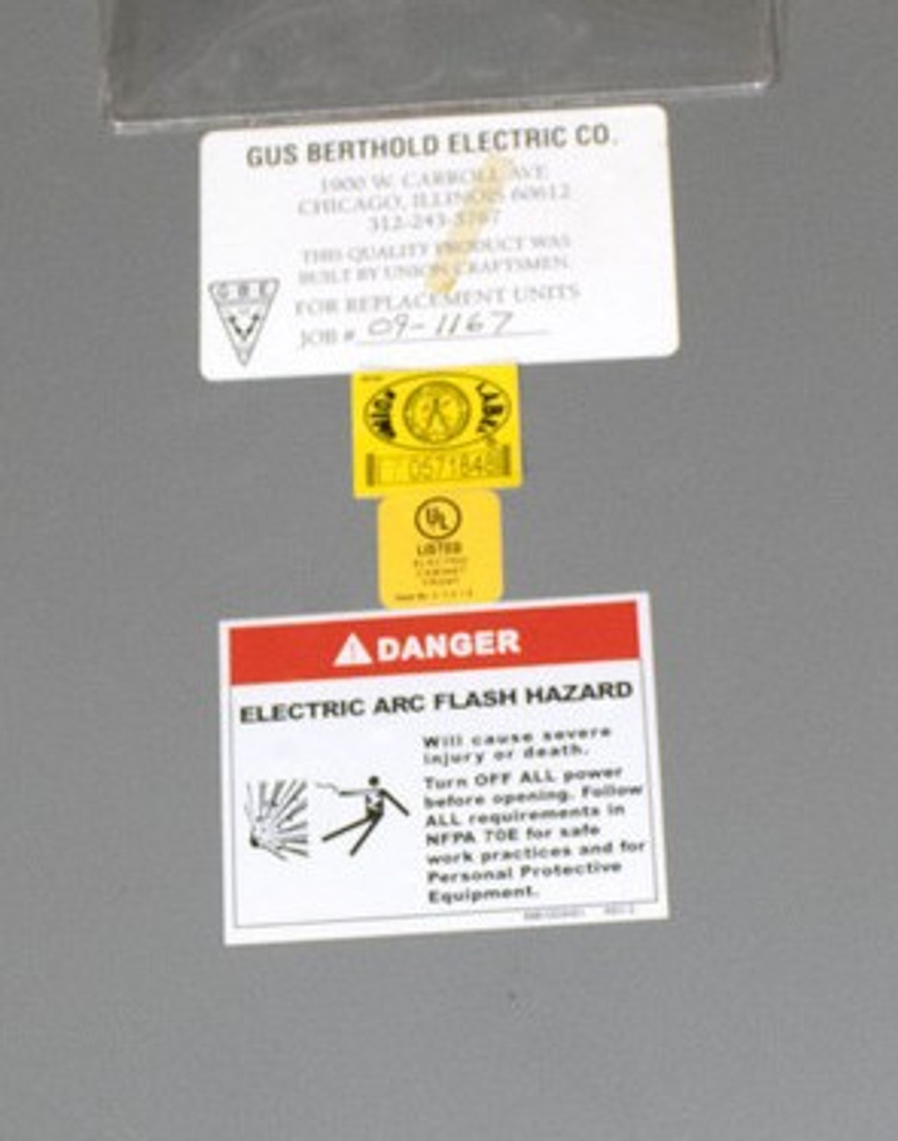 Gus Berthold GV-639003 200A Main Breaker Panelboard 120/208V 3PH 4W—Main Breaker Load Center Gus Berthold GV-639003 200A Main Breaker Panelboard 120/208V 3PH 4W—Main Breaker Load Center