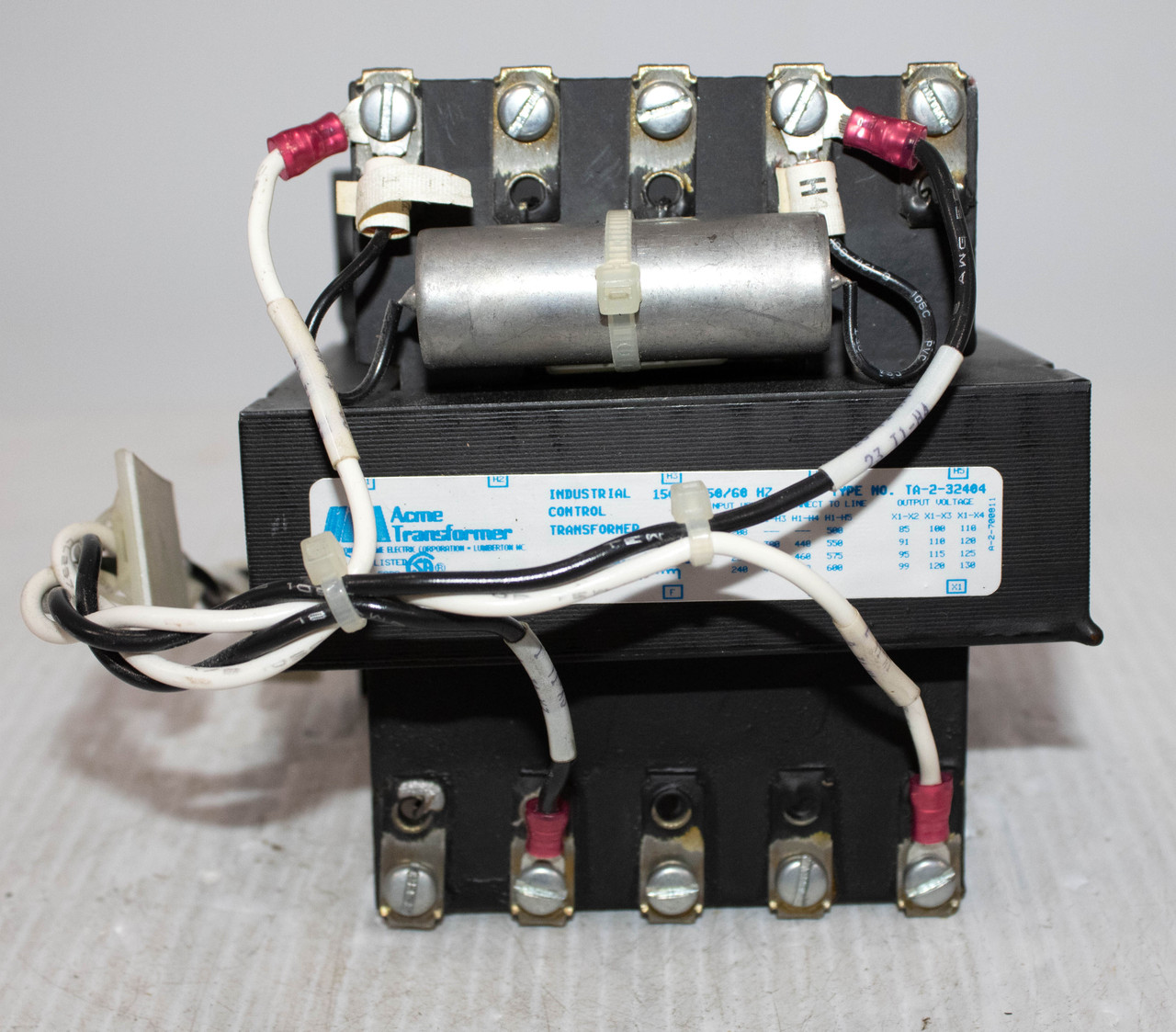 ACME TA-2-32404 Transformer .15kVA Primary: 208/600V Secondary: 85/130V
