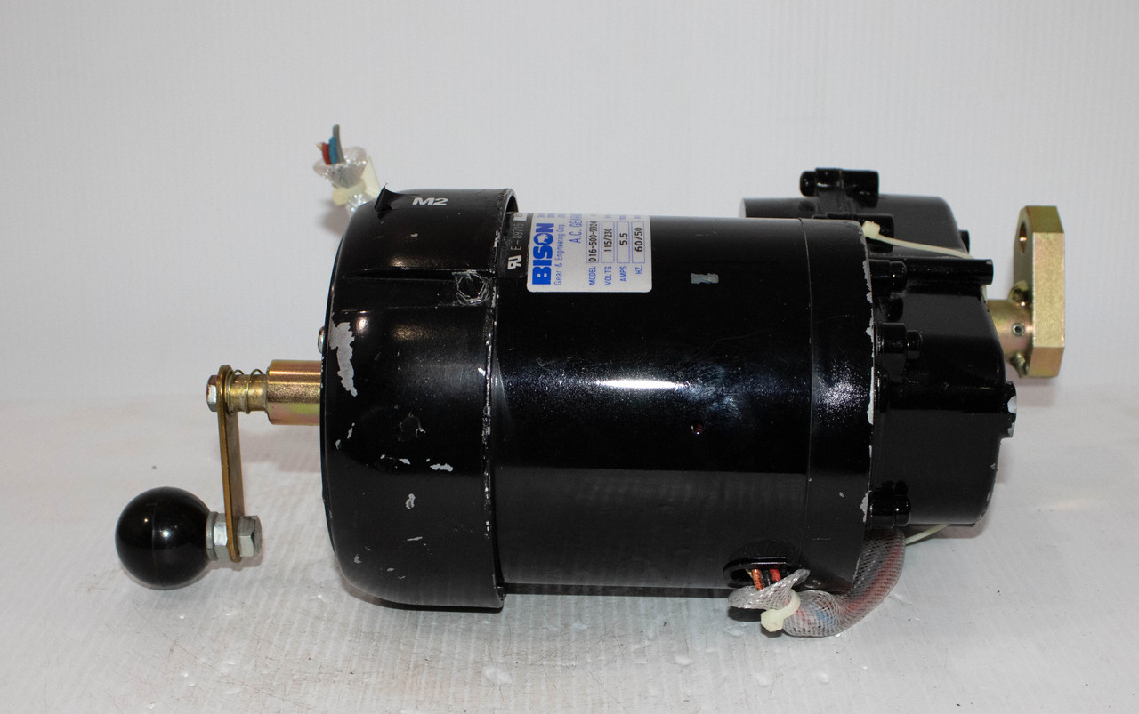 Bison 016-500-9924 AC Gearmotor 115/230v 5.5A 1/3HP 44RPM 35:1