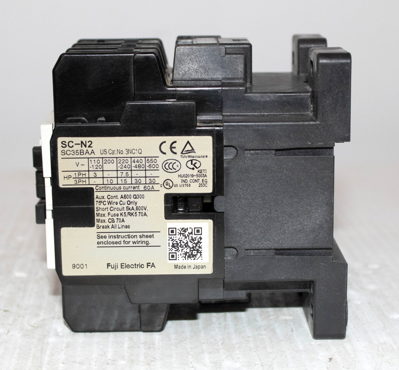 FUJI 3NC1Q Contactor 60A 200V/50Hz 220/60Hz SC35BAA