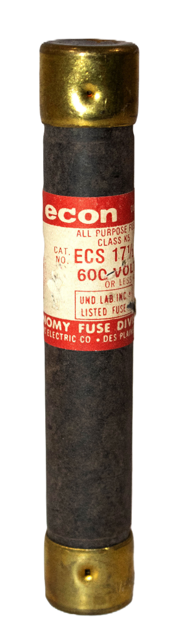 Econ ECS 17 1/2 Fuse 17-1/2A 600V 200kA Class K5 All Purpose Dual Element