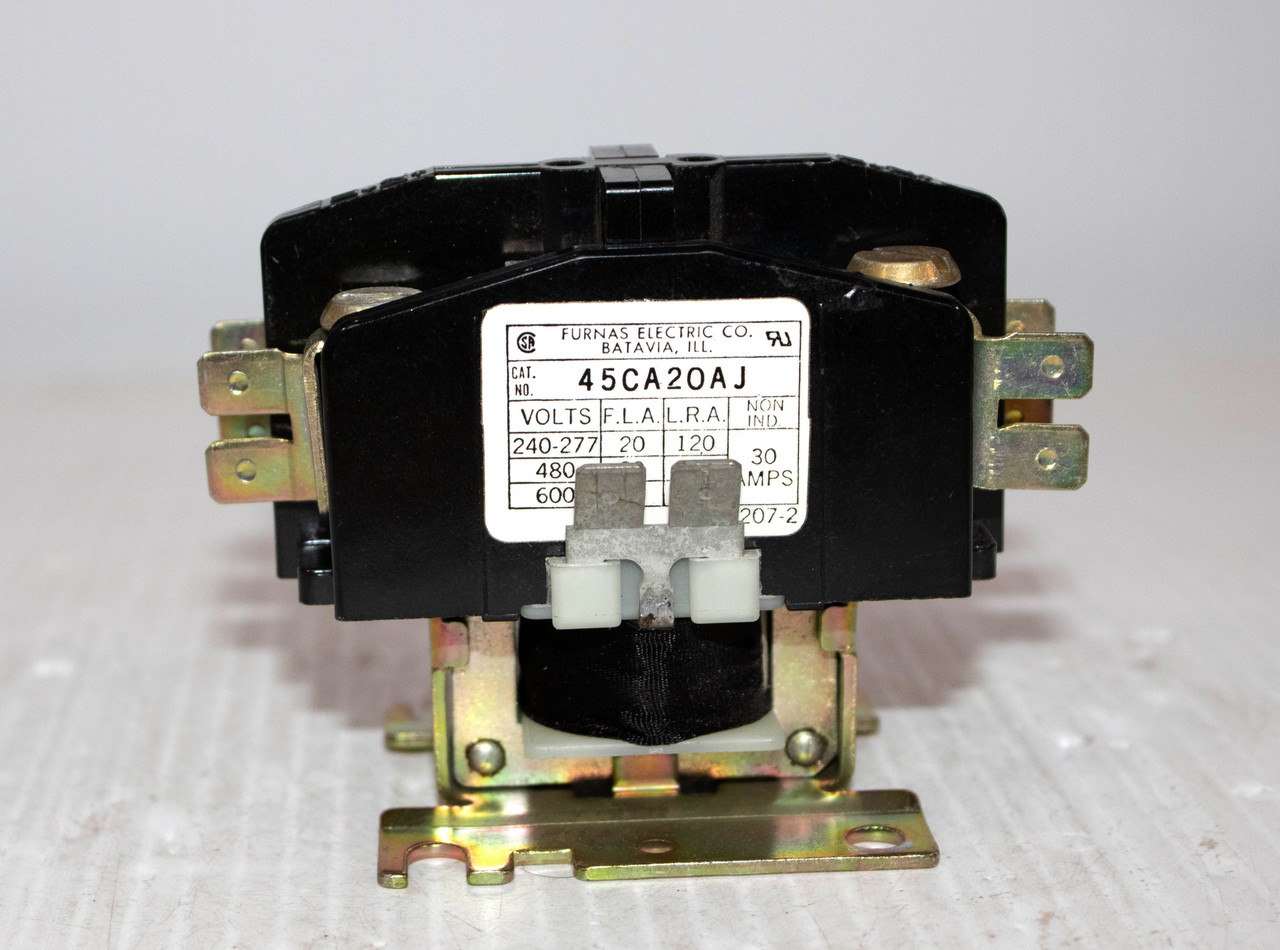 Furnas 45CA20AJ Contactor 30A 2P 600V Coil 24V 50/60Hz
