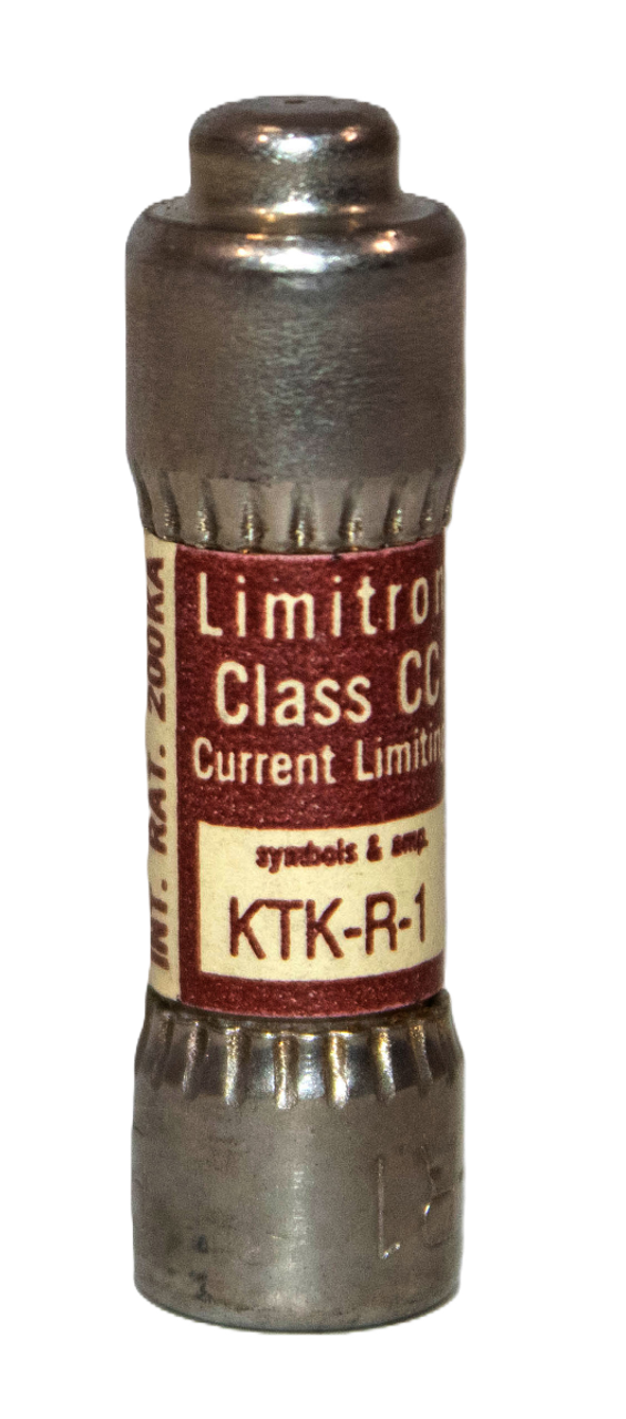 Bussmann KTK-R-1 Fuse 1A 600V 200kA Class CC