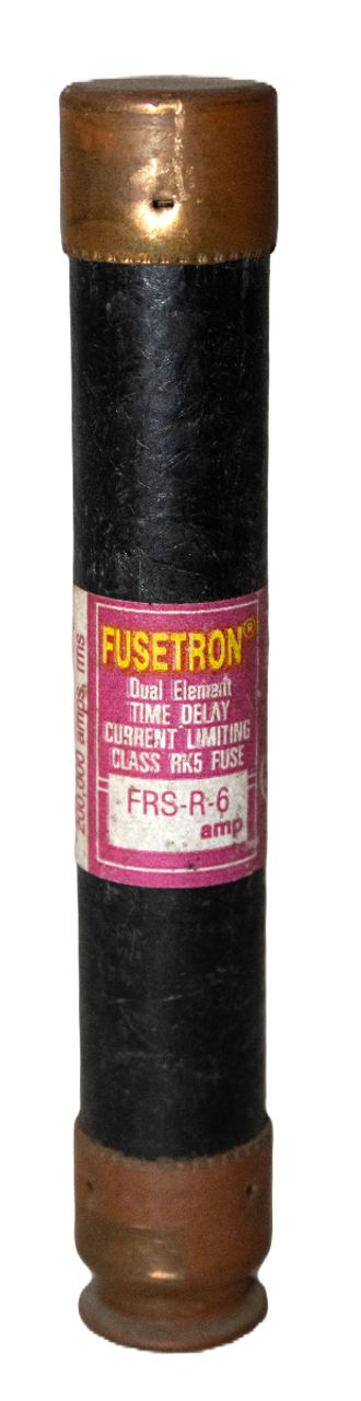Bussmann FRS-R-6 Fuse 6A 600V 200KA Class RK5 Time Delay Dual Element