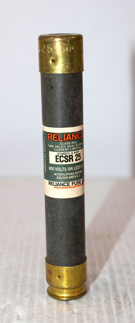 Reliance ECSR25 Fuse 25A 600V 200KA RK5 Time Delay