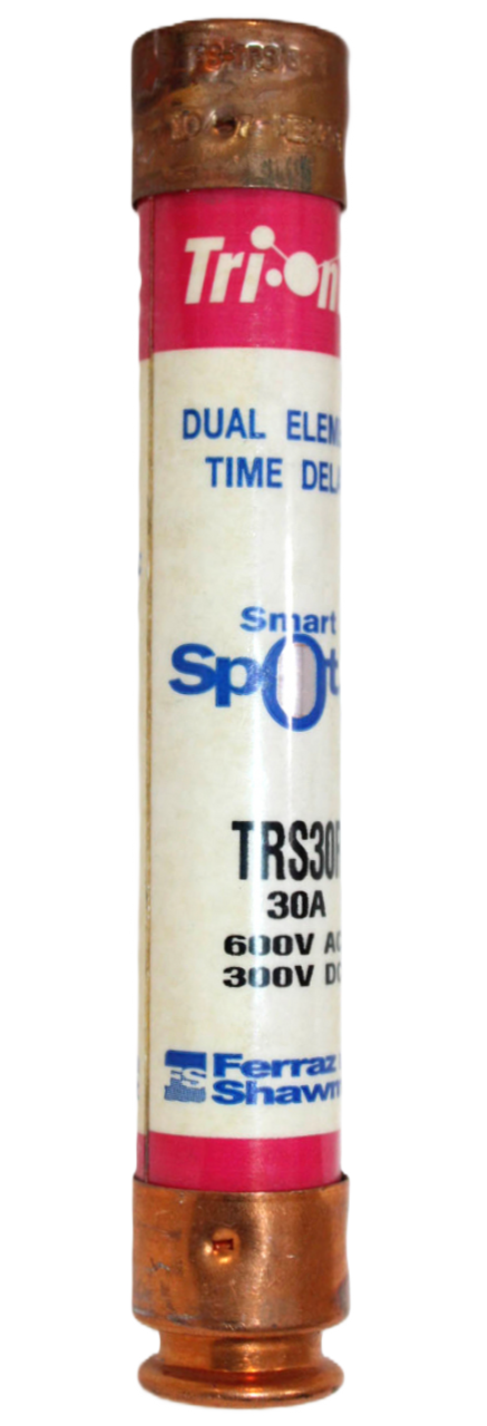 Ferraz Shawmut TRS30R Fuse 30A 600V 200kA Class RK5 Smart-Spot Time Delay