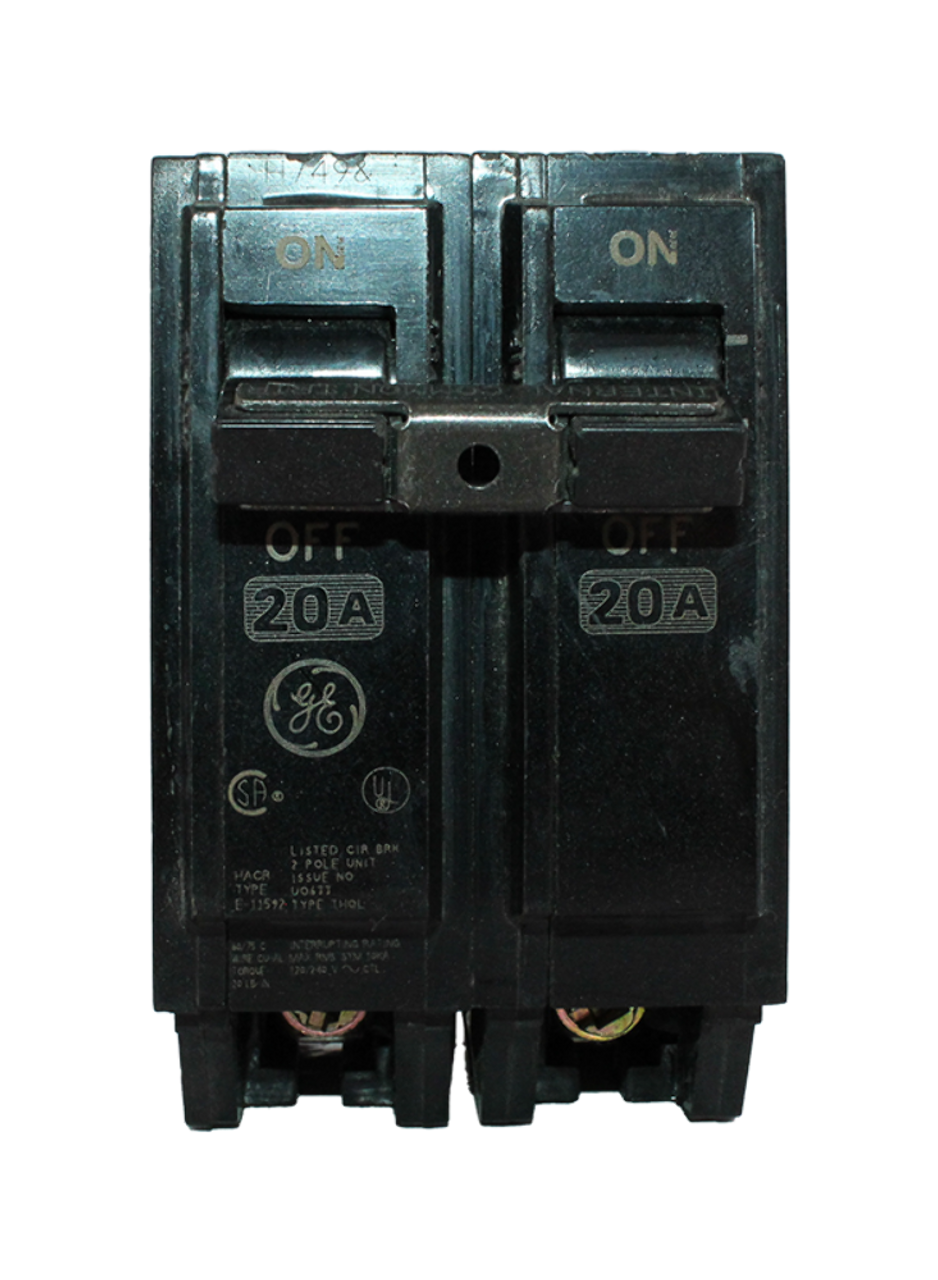General Electric THQL2120 Breaker 20A 120/240V 2P 10kA