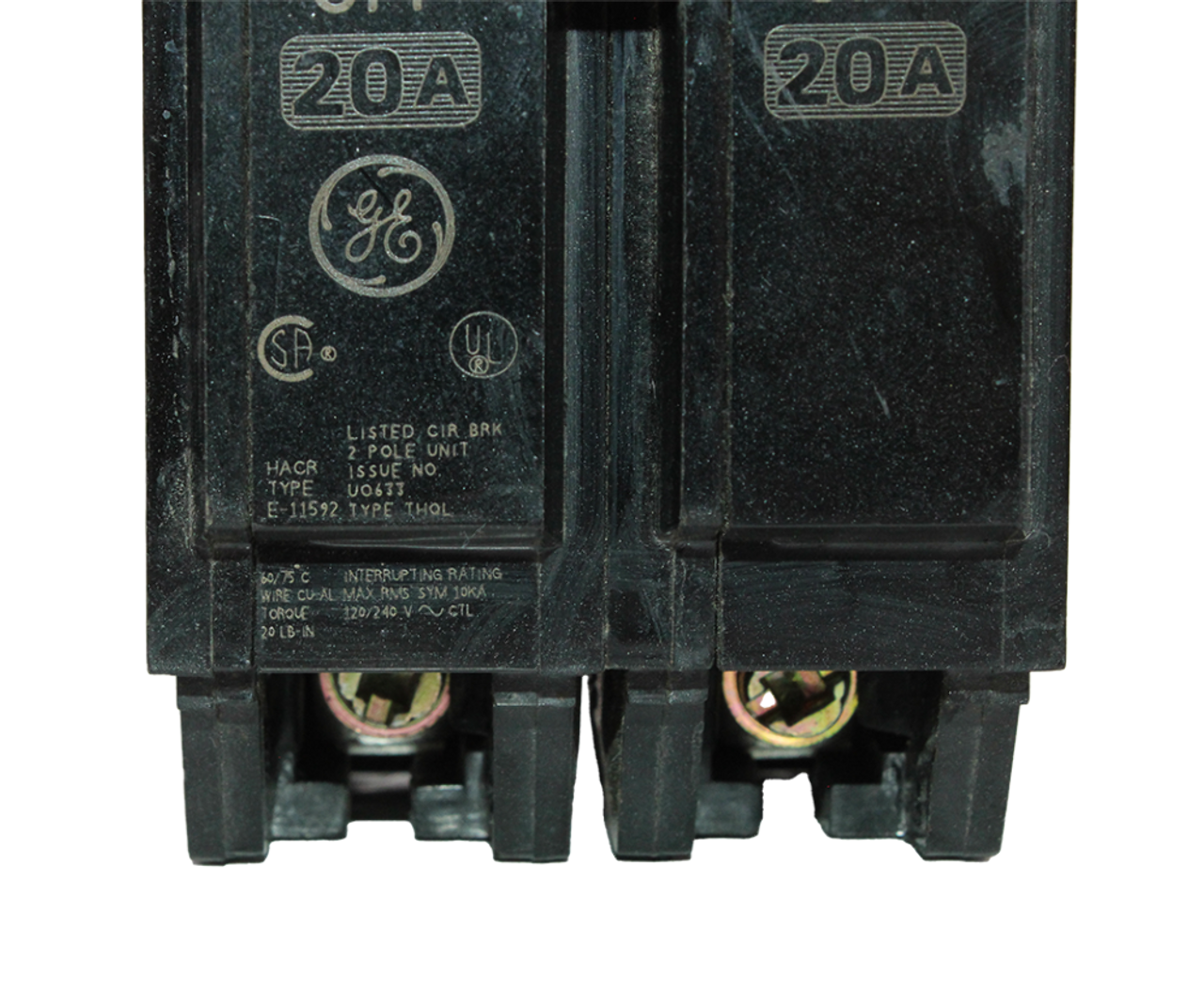General Electric THQL2120 Breaker 20A 120/240V 2P 10kA