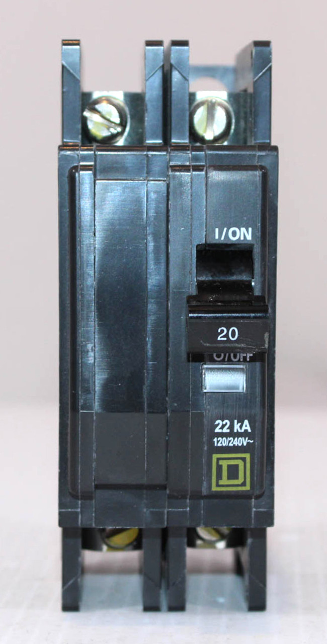 Square D QOU220 Breaker 20A 120/240V 2P 22kA