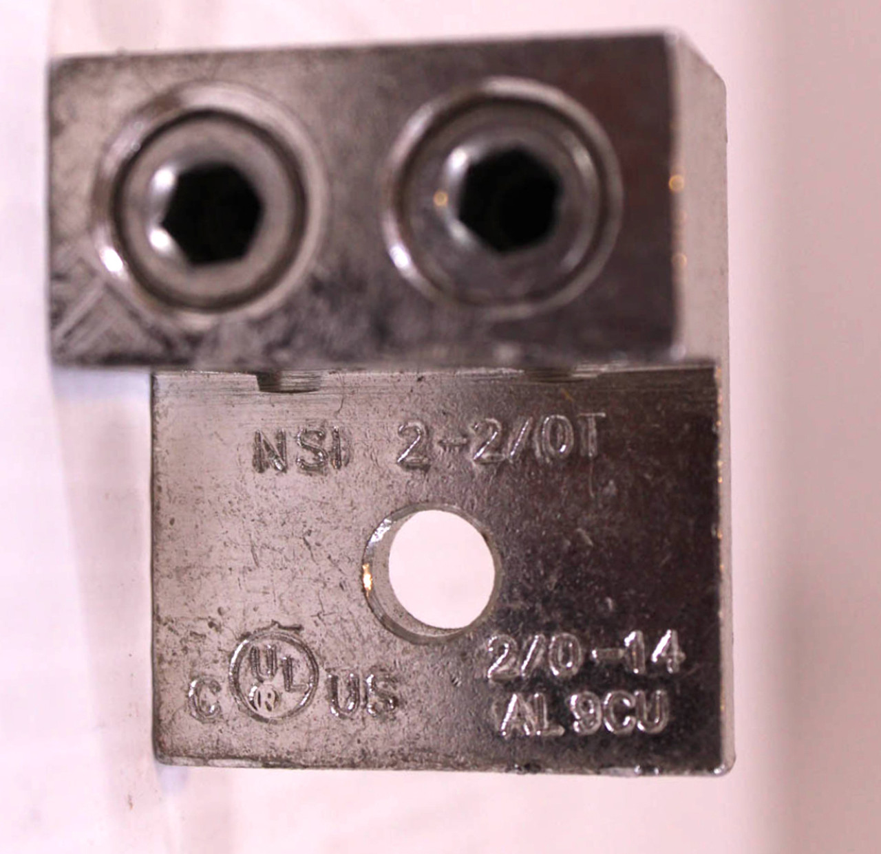 NSI 2-2/0T Aluminum Dual Rated Lug 2/0-14AWG 2 Barrel 1-Hole