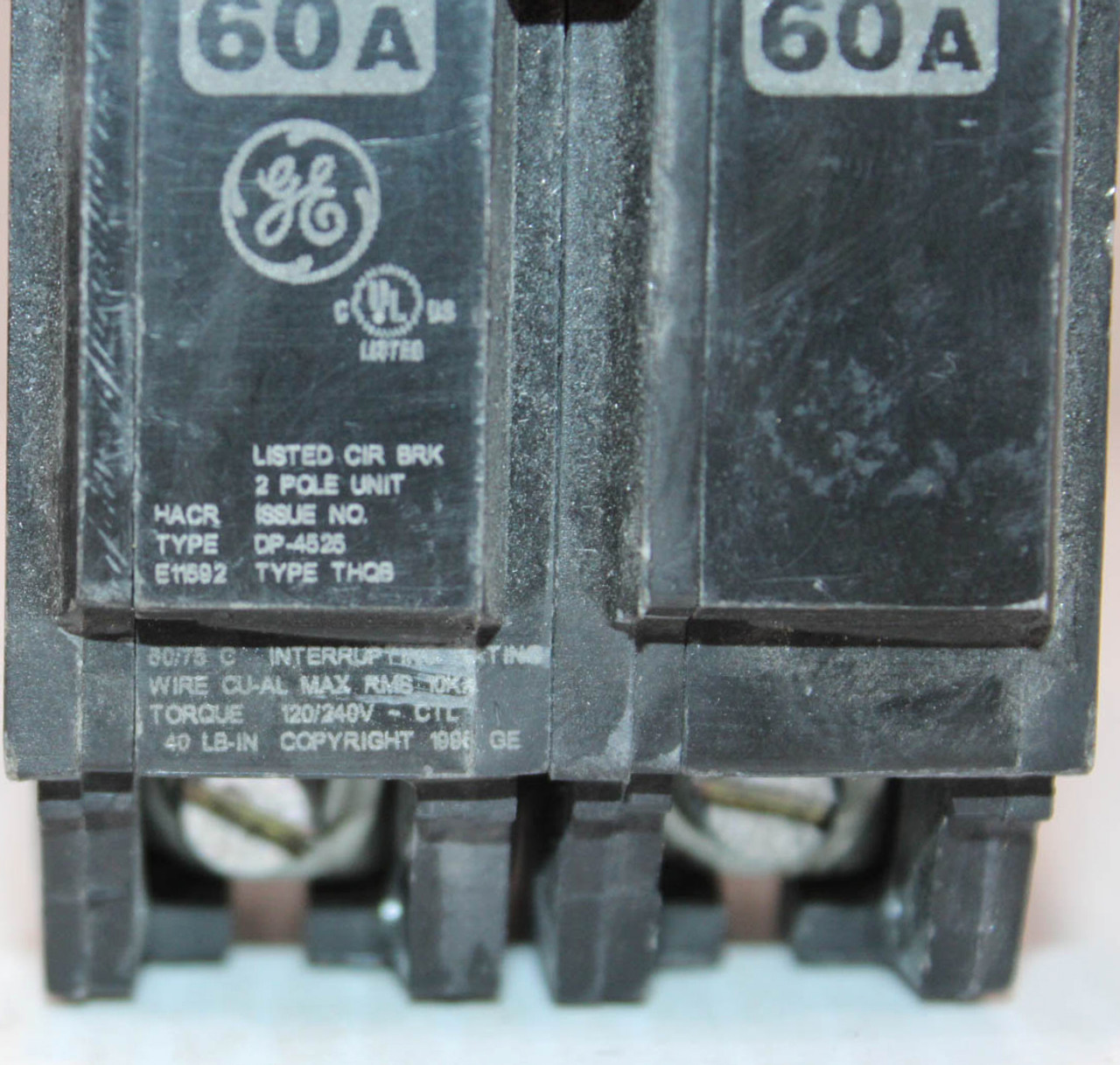 General Electric THQB2160 Breaker 60A 120/240V 2P 1PH 10kA Q-Line Bolt-On LI