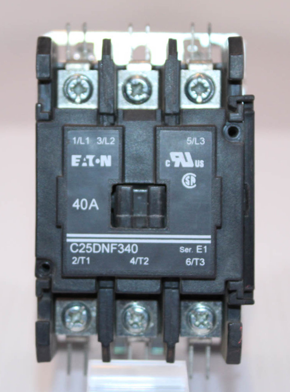 Eaton C25DNF340 Contactor 40A 3P coil 24V 50/60Hz Series E1