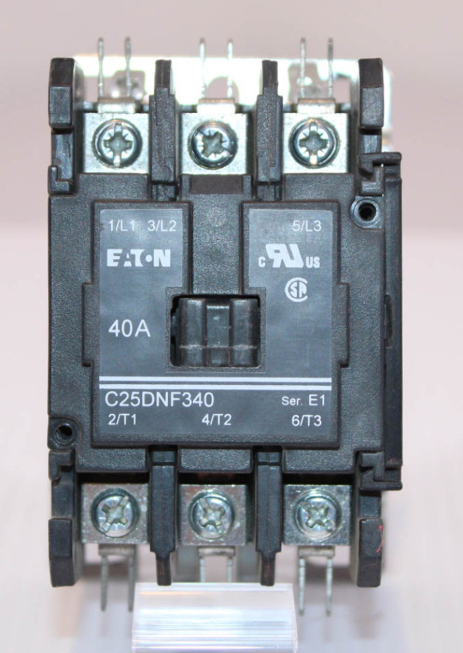 Eaton C25DNF340 Contactor 40A 3P coil 24V 50/60Hz Series E1