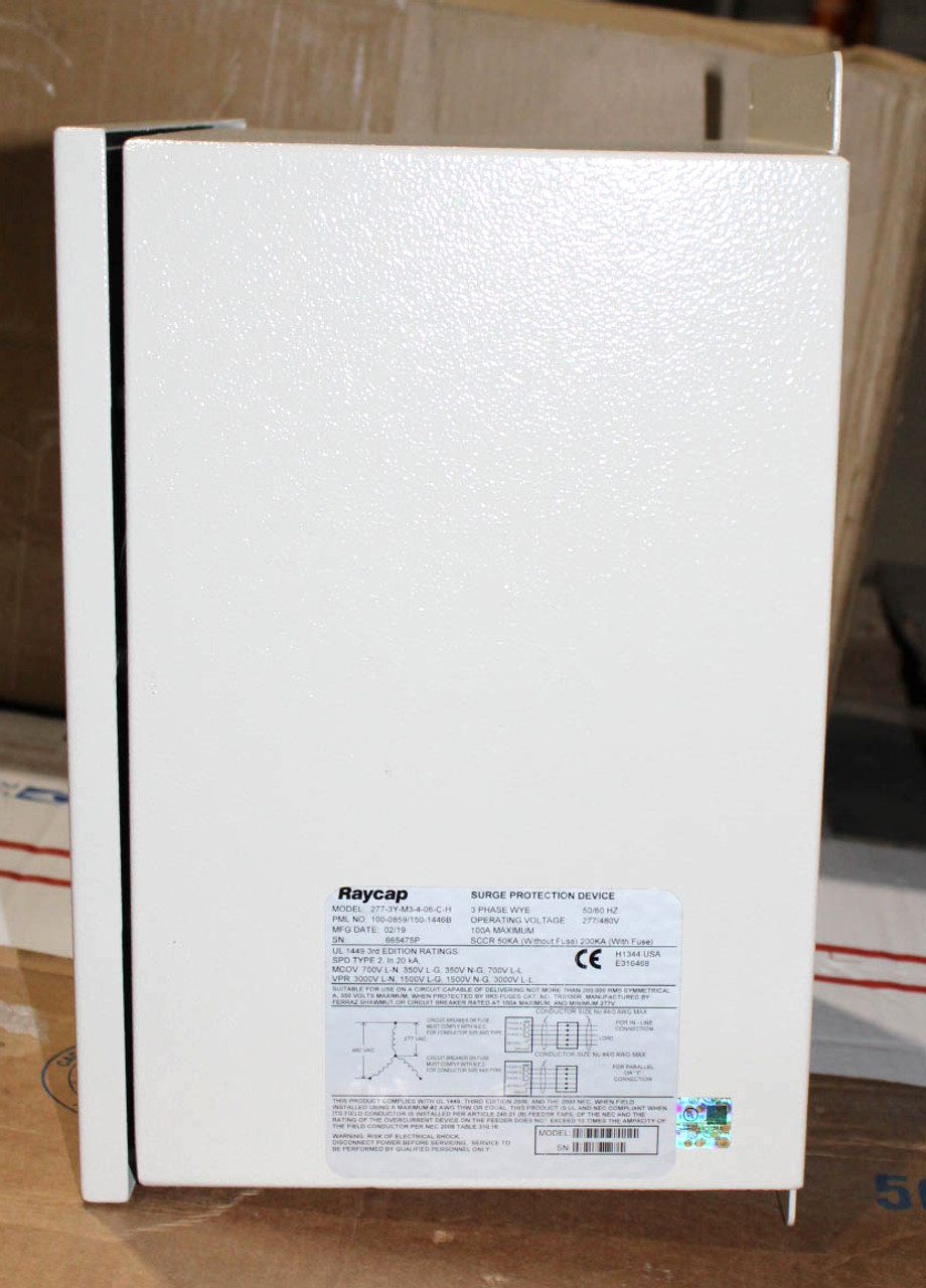 Raycap 277-3Y-M3-4-06-C-H Rayvoss Surge Protection Device Series M 100A 3Ph WYE 277/480V