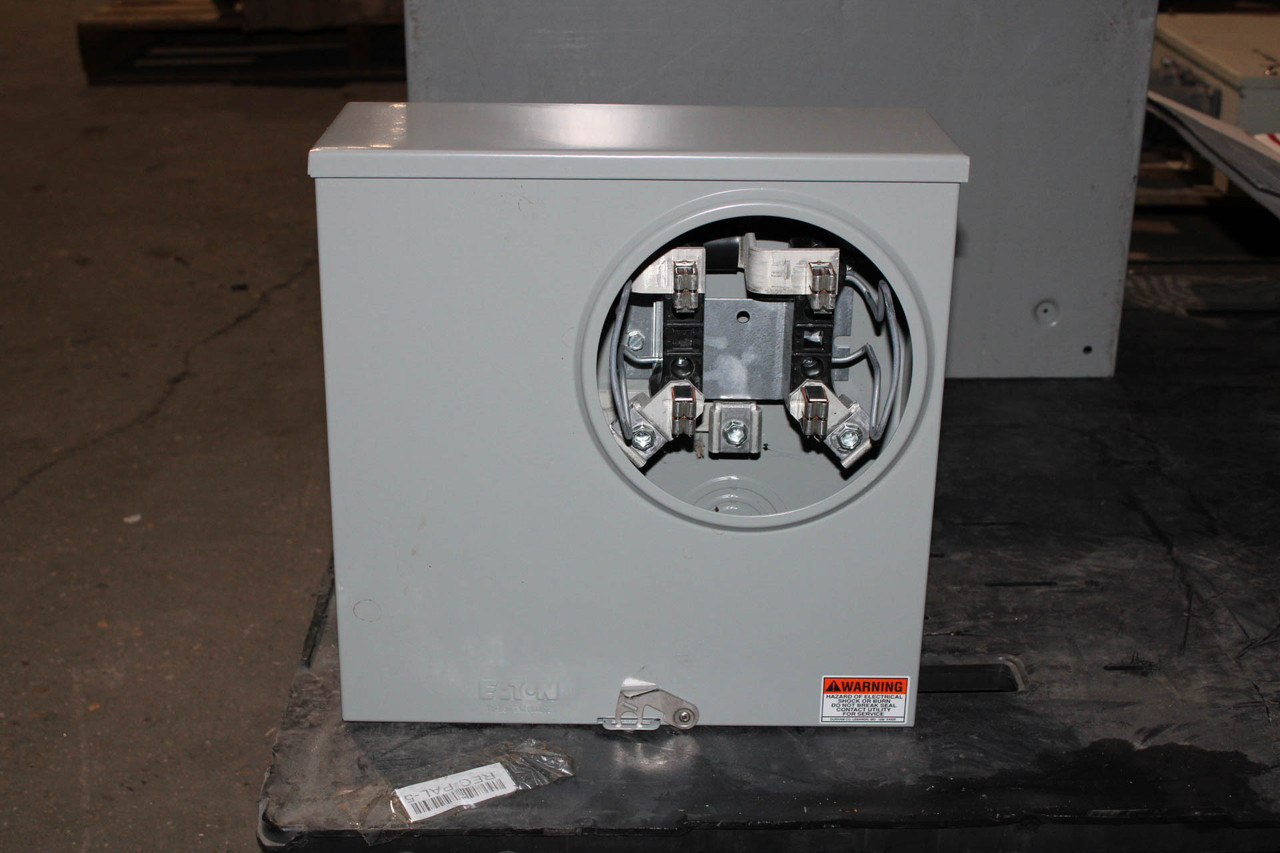 Eaton UTRS223AFLCH Meter Socket Ringless 200A 600V NEMA 3R 1 Phase 3 Wire 4 Jaws