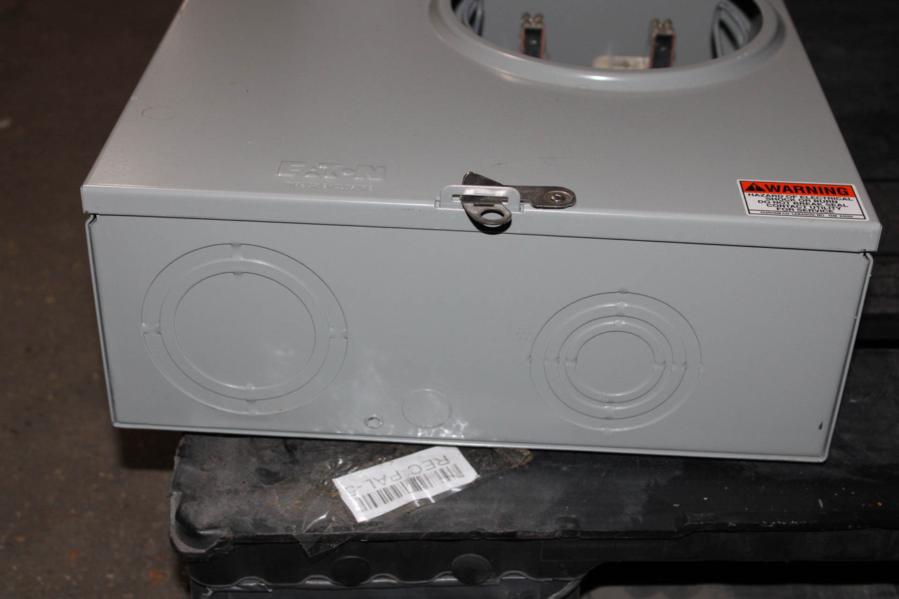 Eaton UTRS223AFLCH Meter Socket Ringless 200A 600V NEMA 3R 1 Phase 3 Wire 4 Jaws