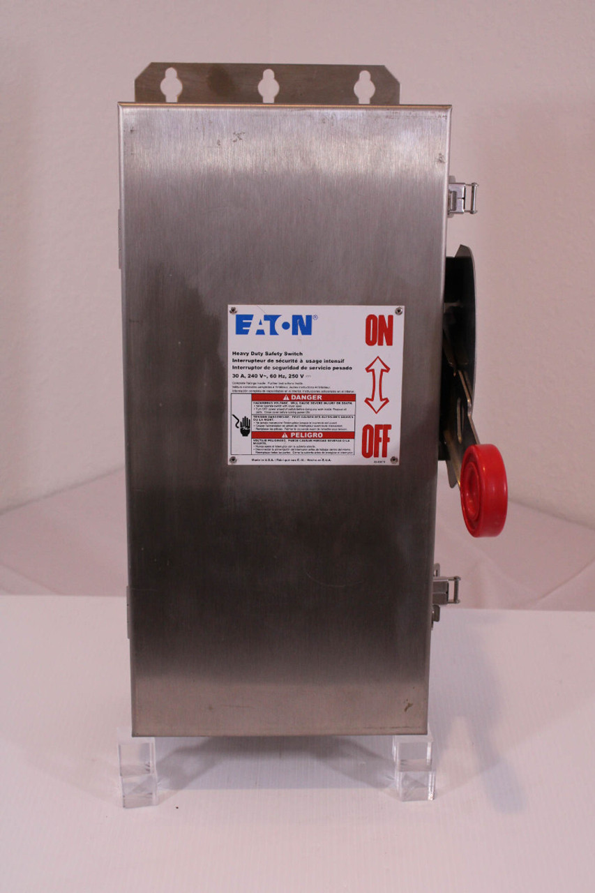 Eaton DH321FWK Heavy Duty Safety Switch Fusible 30A 240V Type 4 And 4X Enclosure