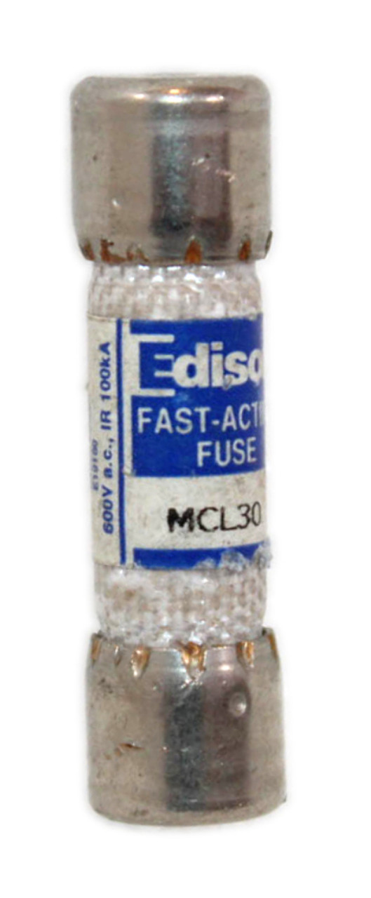 Edison MCL30 Fast Acting Fuse 30A 600V