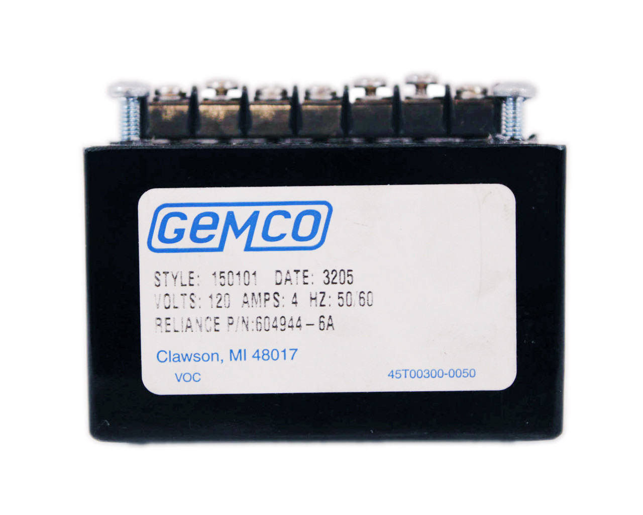 Gemco 150101 Temperature Control Module 4A 120V Series 150