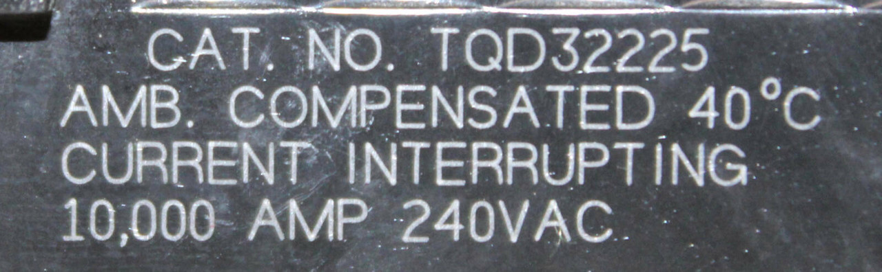 General Electric TQD32225 Breaker 225A 240V 3P 10kA