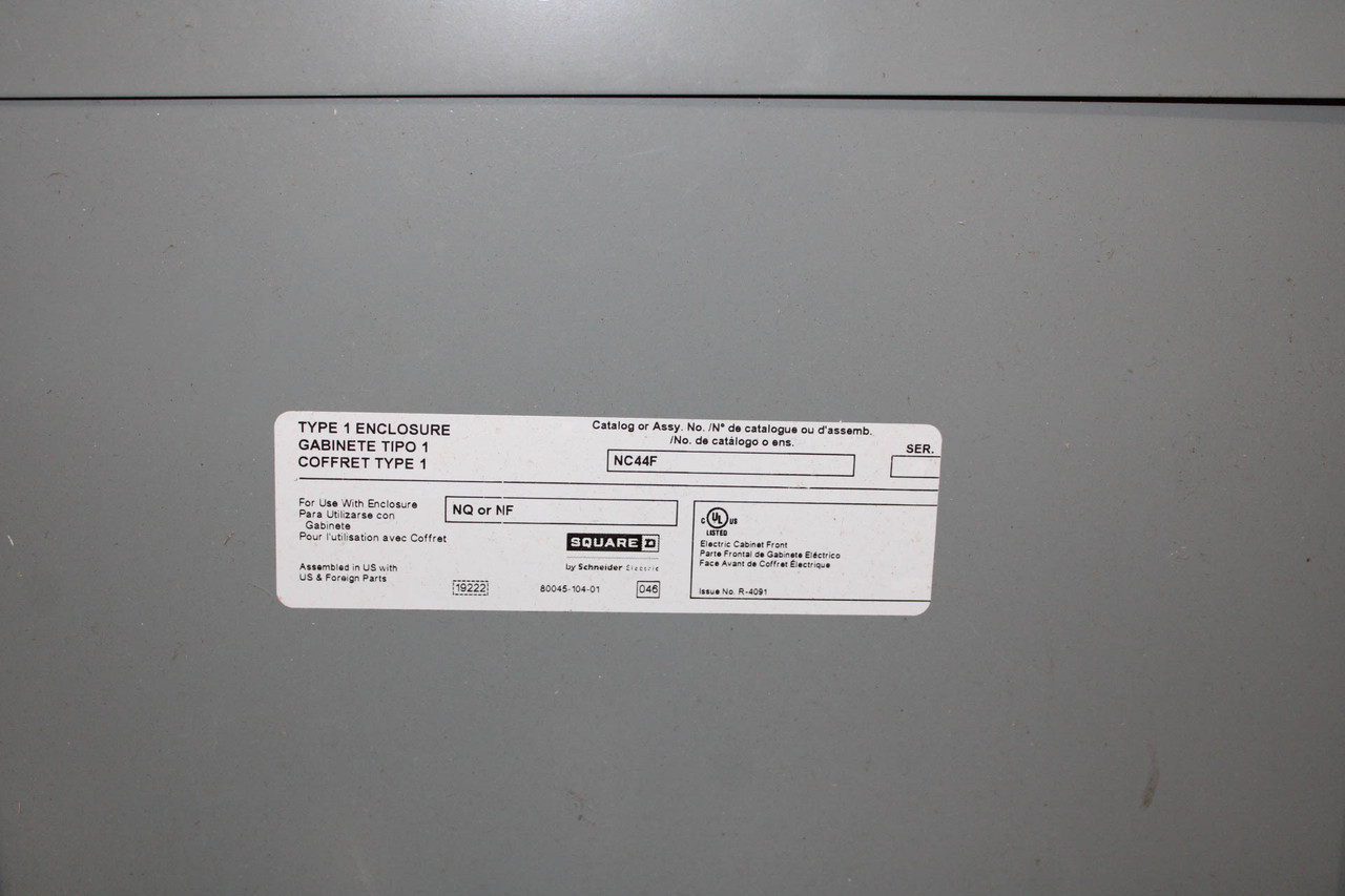 Square D NC44F Surface Mount Front Cover for NQ or NF Panelboard 45.5 x 21.5in