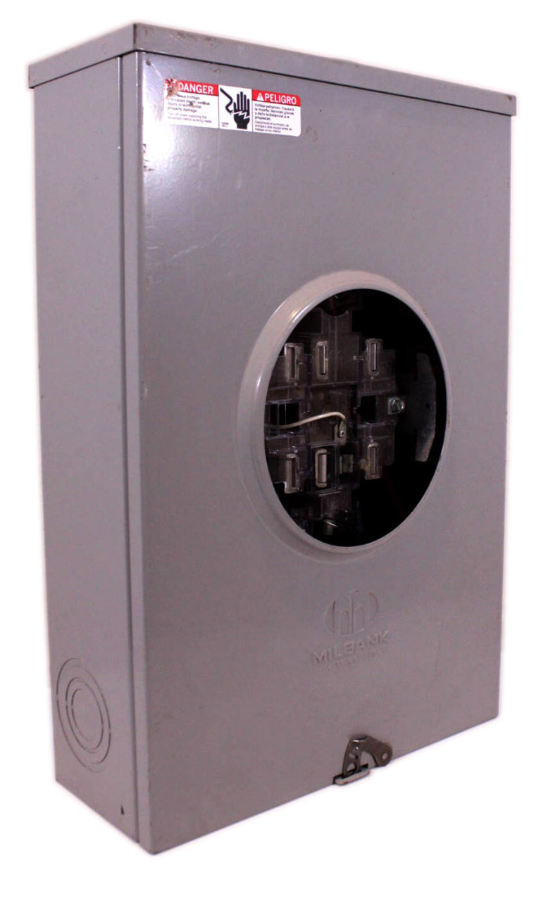 Milbank U9801-RXL Ringless Meter Socket HD Bypass S2 200A 4T NEMA 3R