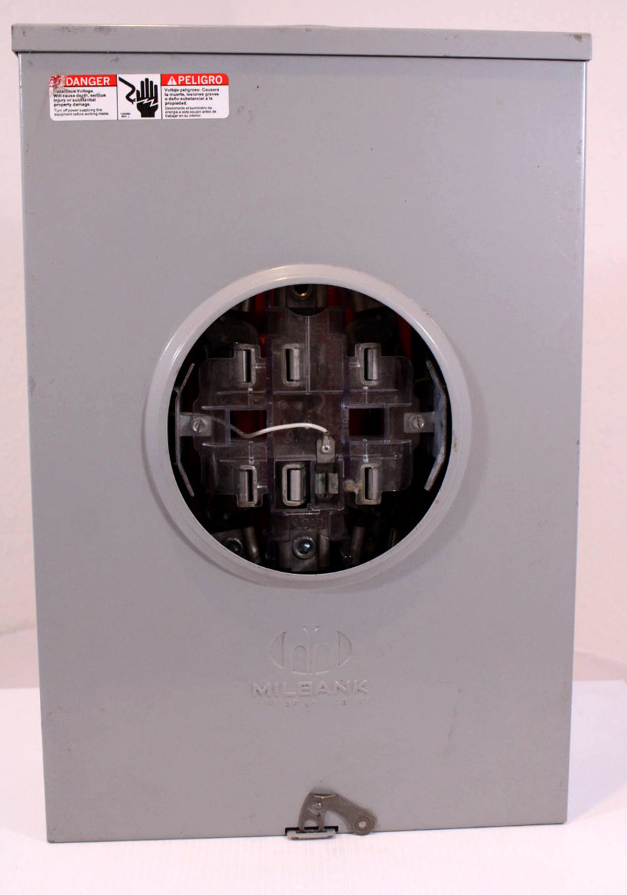 Milbank U9801-RXL Ringless Meter Socket HD Bypass S2 200A 4T NEMA 3R