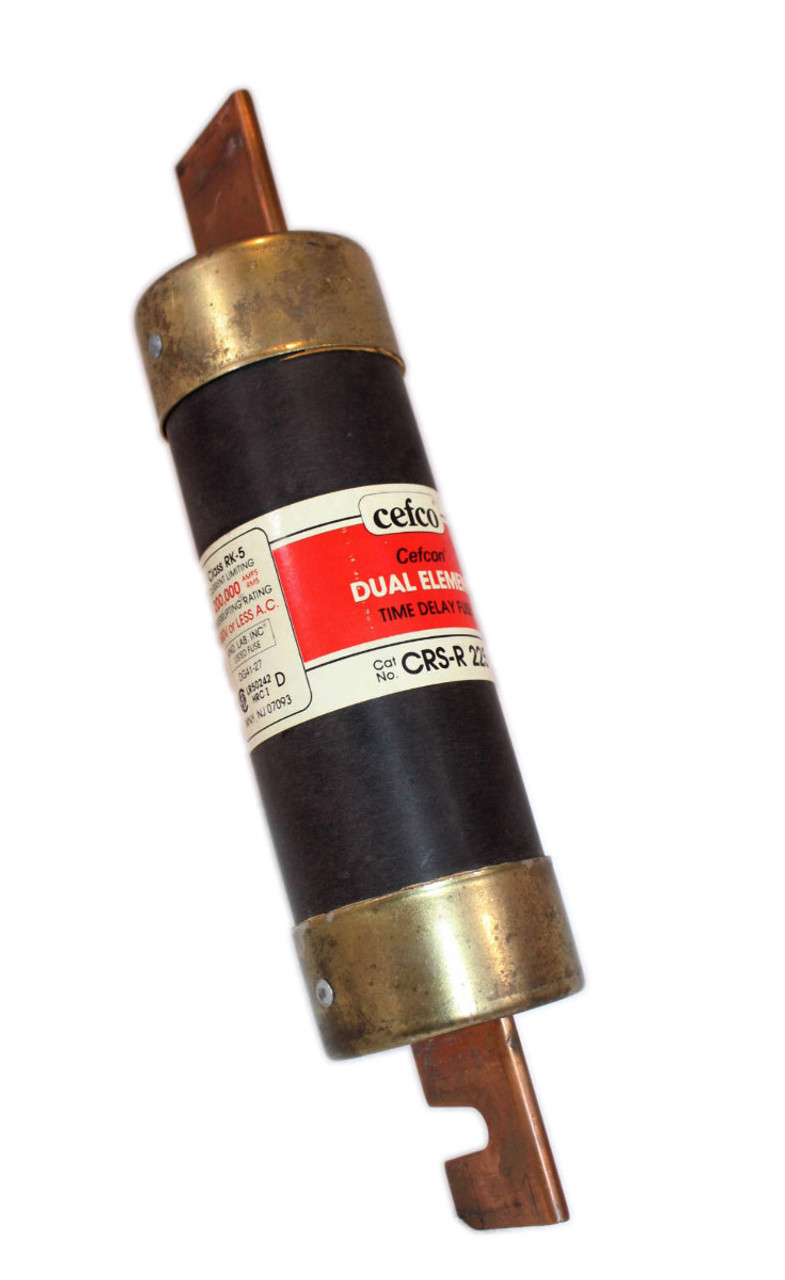 Cefco CRS-R 225 Dual Element Time Delay Fuse 225A 600V Class RK-5