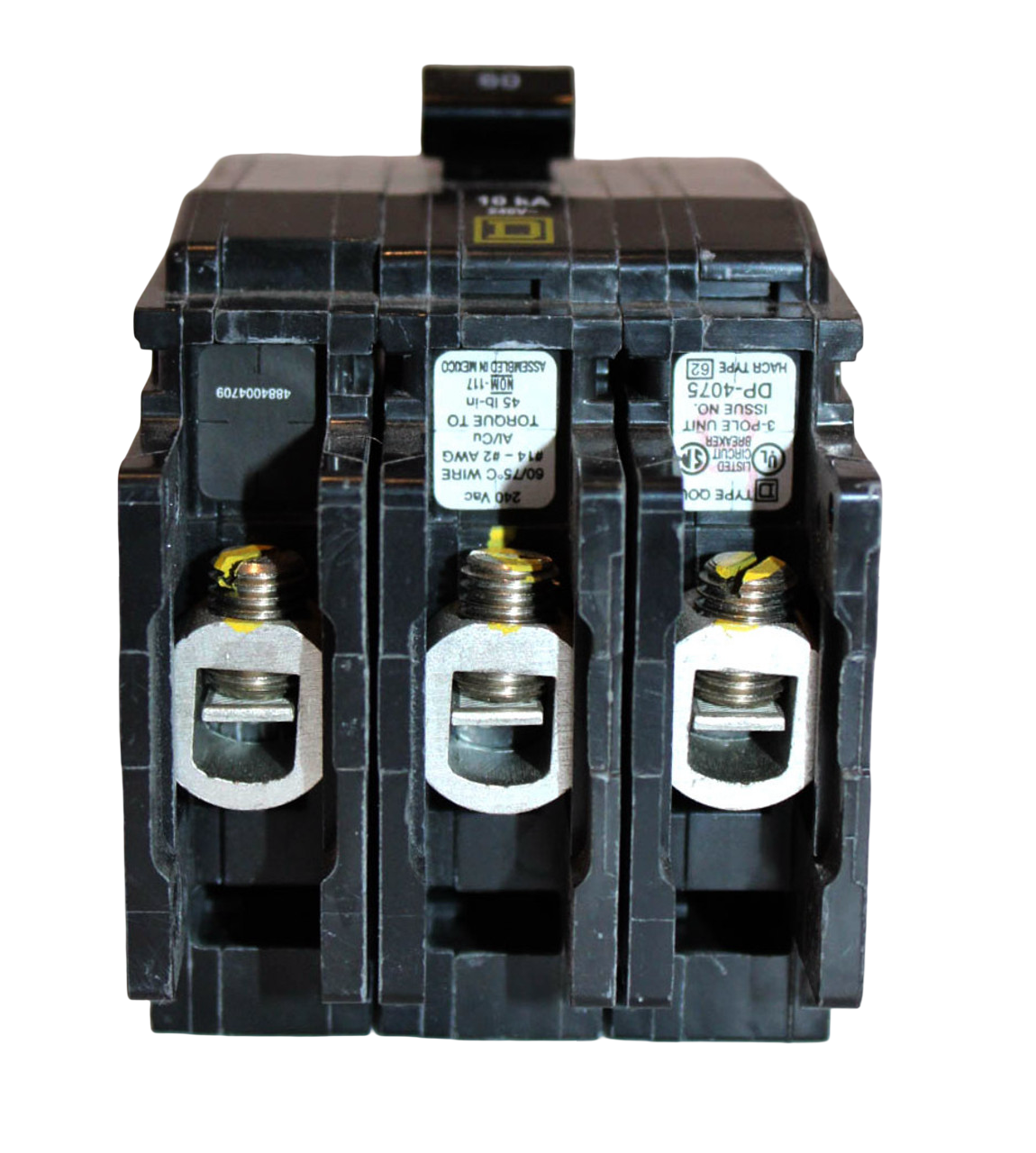 Square D QOU360 Miniature Circuit Breaker – 60A, 3-Pole, 240V AC, QOU Series, Thermal Magnetic, UL 489 Square D QOU360 Miniature Circuit Breaker – 60A, 3-Pole, 240V AC, QOU Series, Thermal Magnetic, UL 489