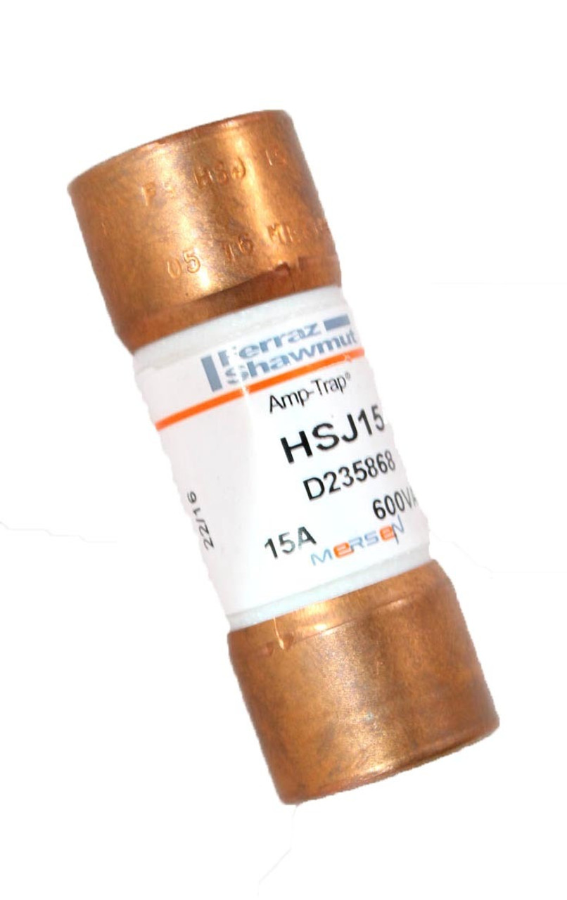 Ferraz Shawmut HSJ15 Fuse 15A 600VAC 200kA Class J