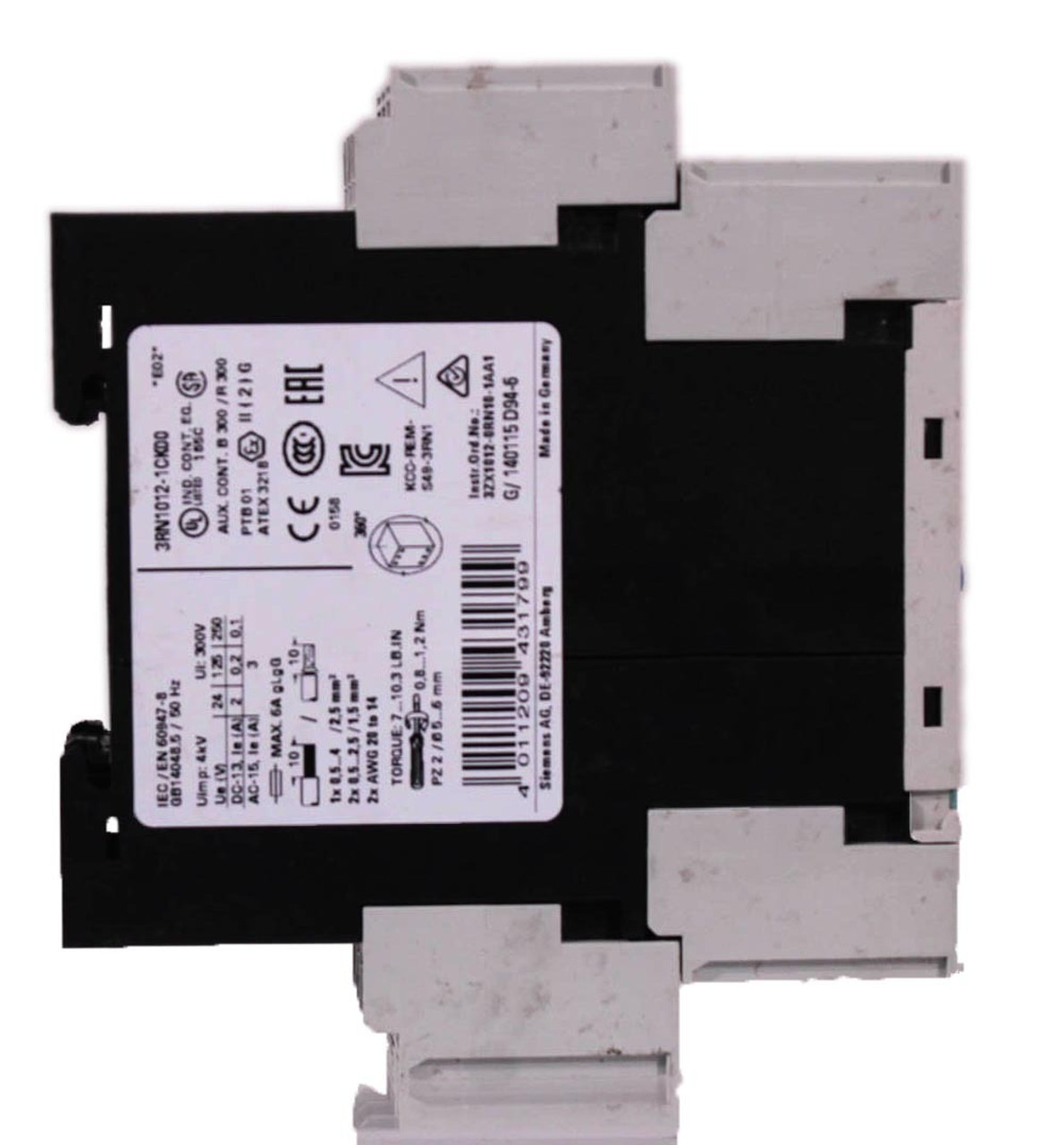 Siemens 3RN1012-1CK00 Sirius Motor Protector 230/110V 50/60Hz 3ZX1012-0RN10-1AA1