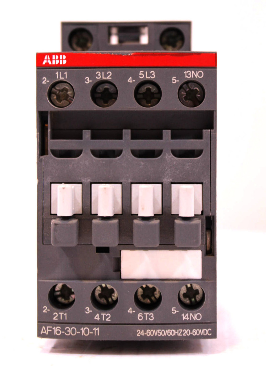 ABB AF16-30-10-11 Contactor 30A 600V 24-60V50/60Hz 20-60VDC Type AF16