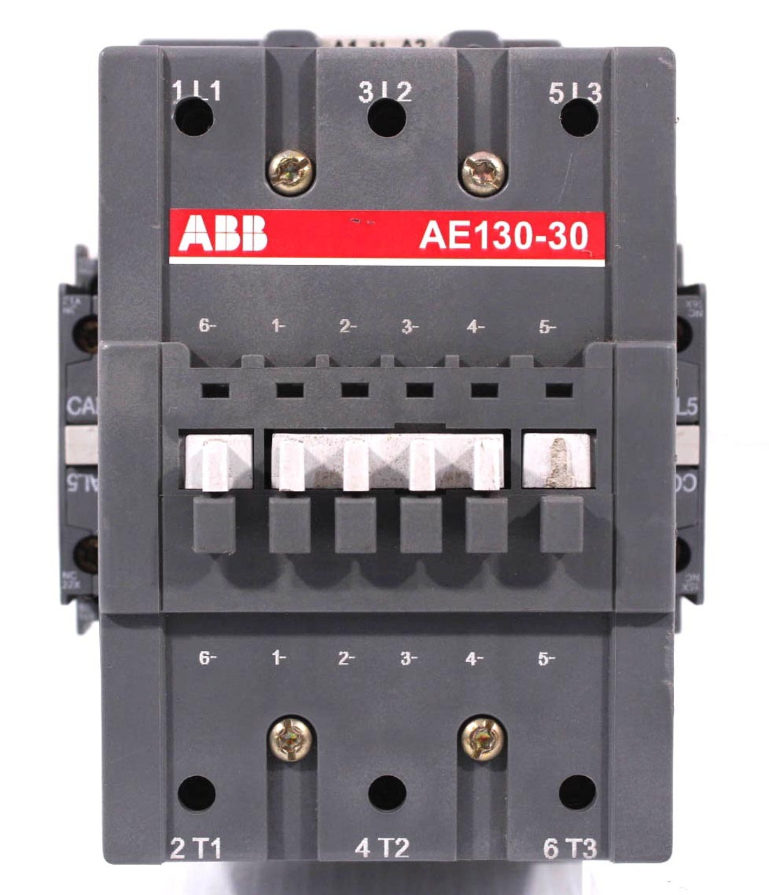 ABB AE130-30-11-81 Contactor | 24 V Coil | Includes CAL5-11 & CCL5-01 Auxiliary Contacts ABB AE130-30-11-81 Contactor | 24 V Coil | Includes CAL5-11 & CCL5-01 Auxiliary Contacts