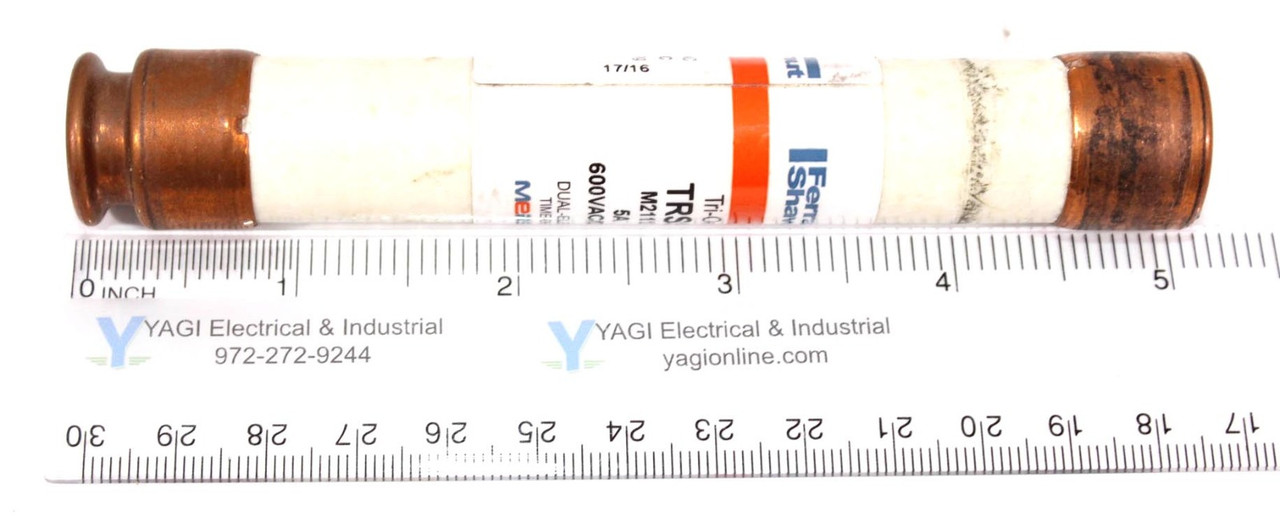 Ferraz Shawmut TRS5R Tri-Onic Fuse 5A 600V 200kA Class RK5 Dual Element