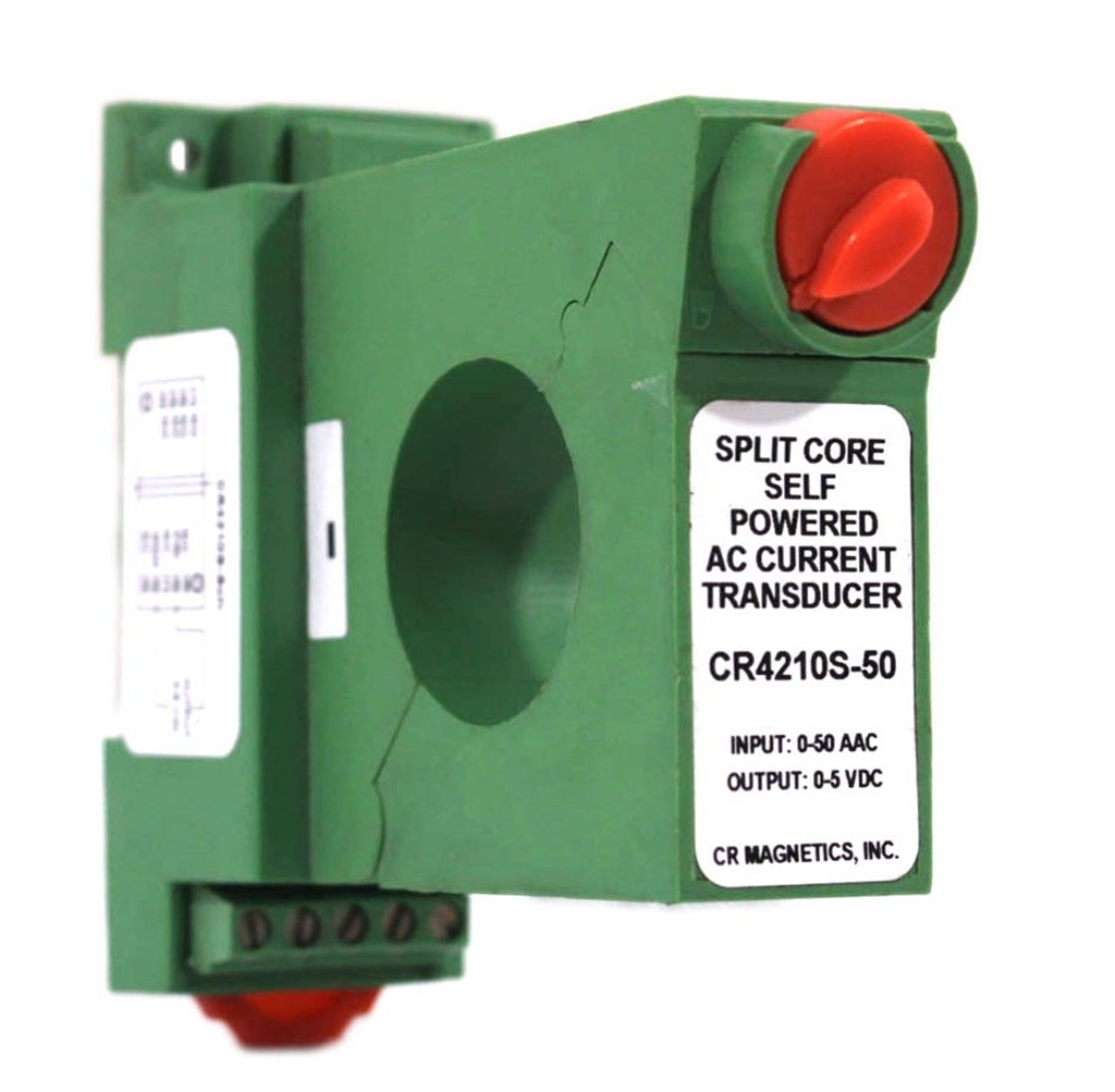 CR Magnetics CR4210S-50 Current Transducer 0-5V 35mm DIN Rail Self Powered