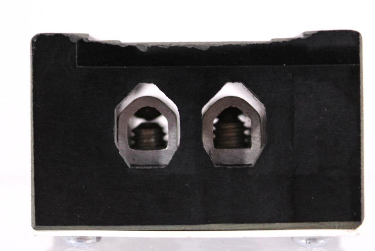 Marathon 1102 Barrier Terminal Block 65A 600V 2-Row 2-Position 18AWG-6AWG Pnl Mt