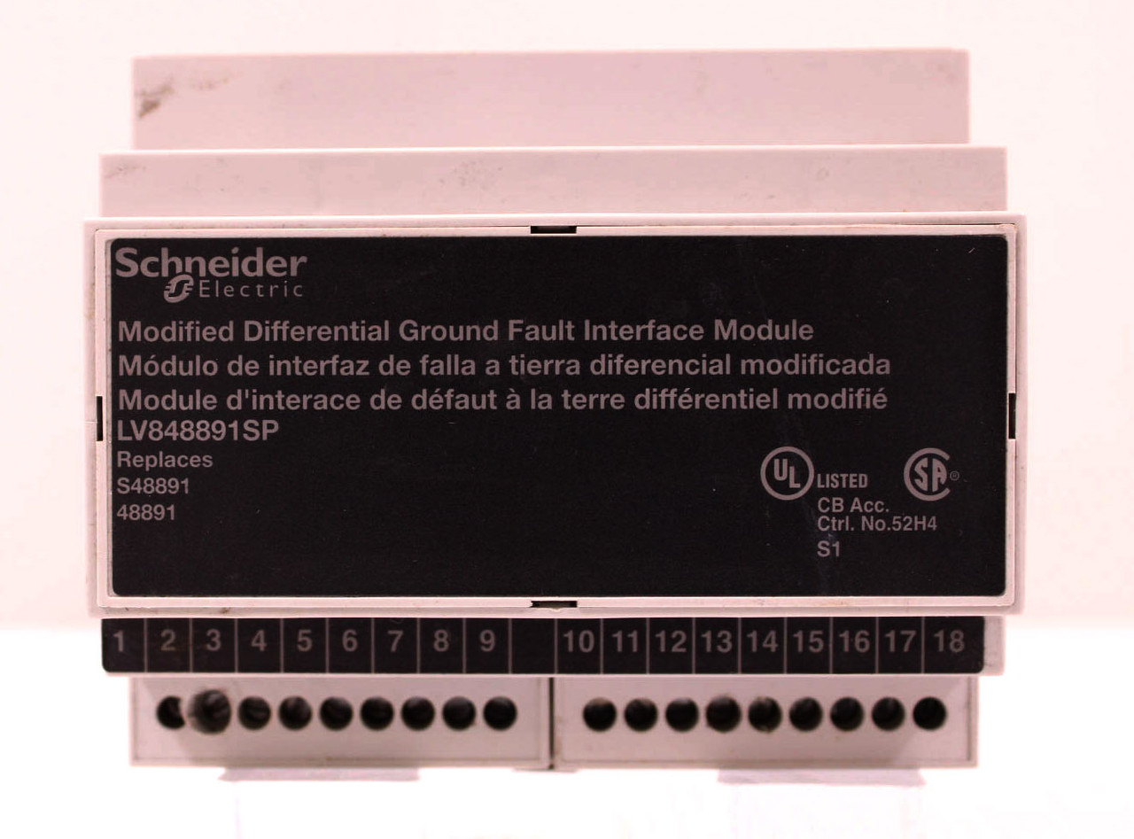 Schneider Electric LV848891SP Modified Differential Ground Fault Interface  Module