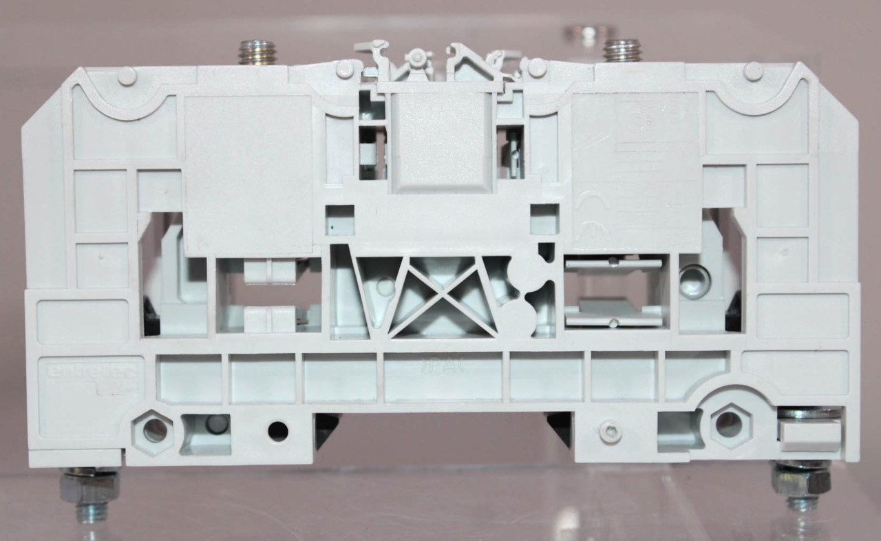 Entrelec D35/27.FF Power Terminal Block 2 Studs M6 600V/125A 35mm Block 27mm Spacing