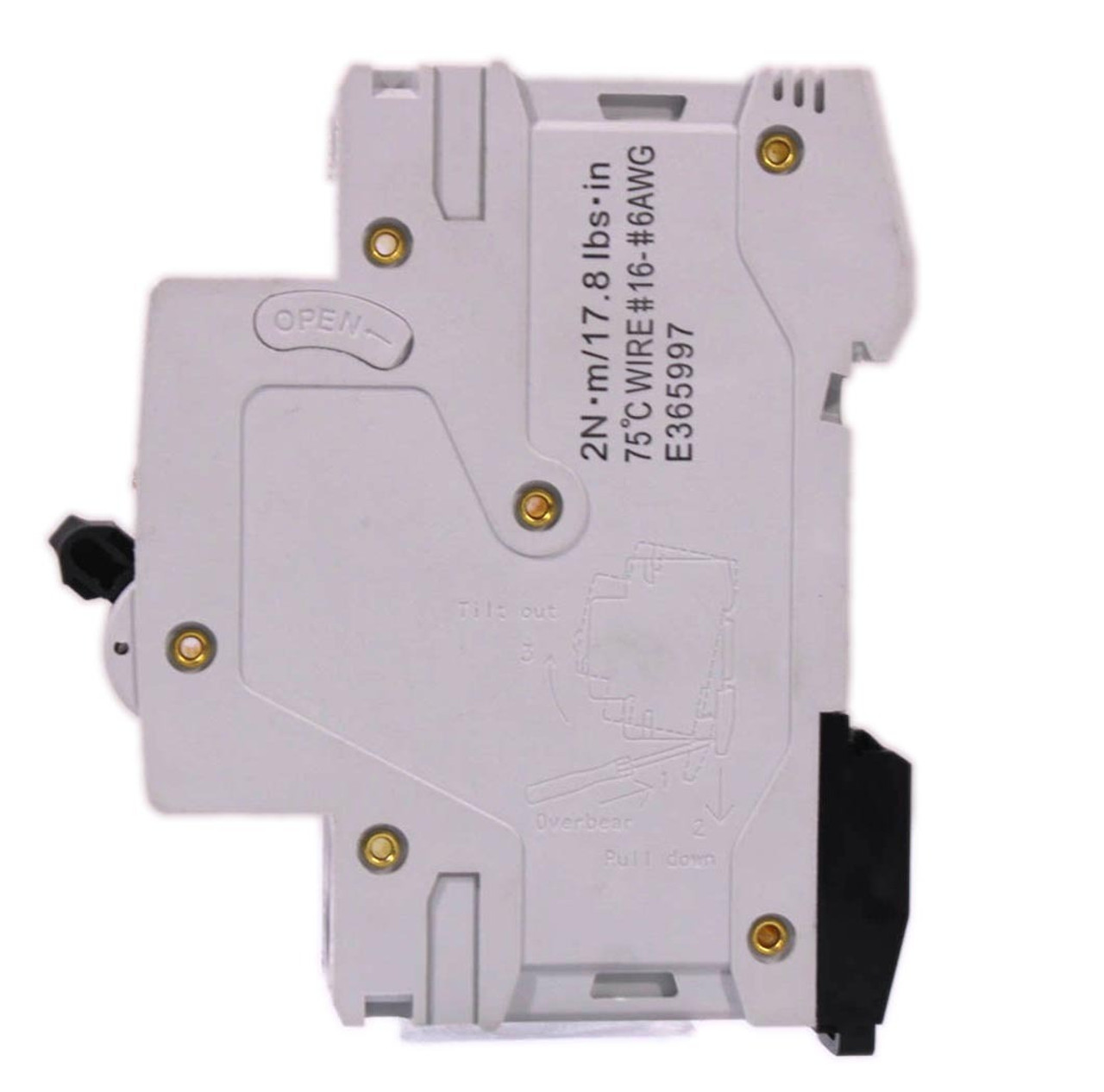Carlo Gavazzi GSB631PC2 Breaker 2A 277V 1P DIN Rail Thermal Magnetic