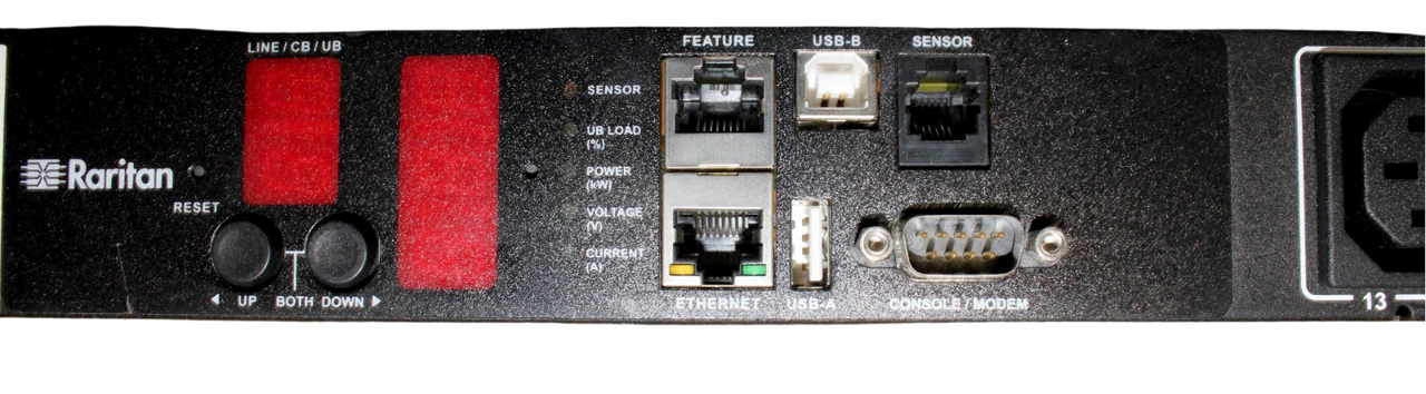 Raritan PX2-1724-N1C5 Power Distribution Unit OU Vertical 3PH 208V 30A L15-30 24 C13 & 12 C19 Ports