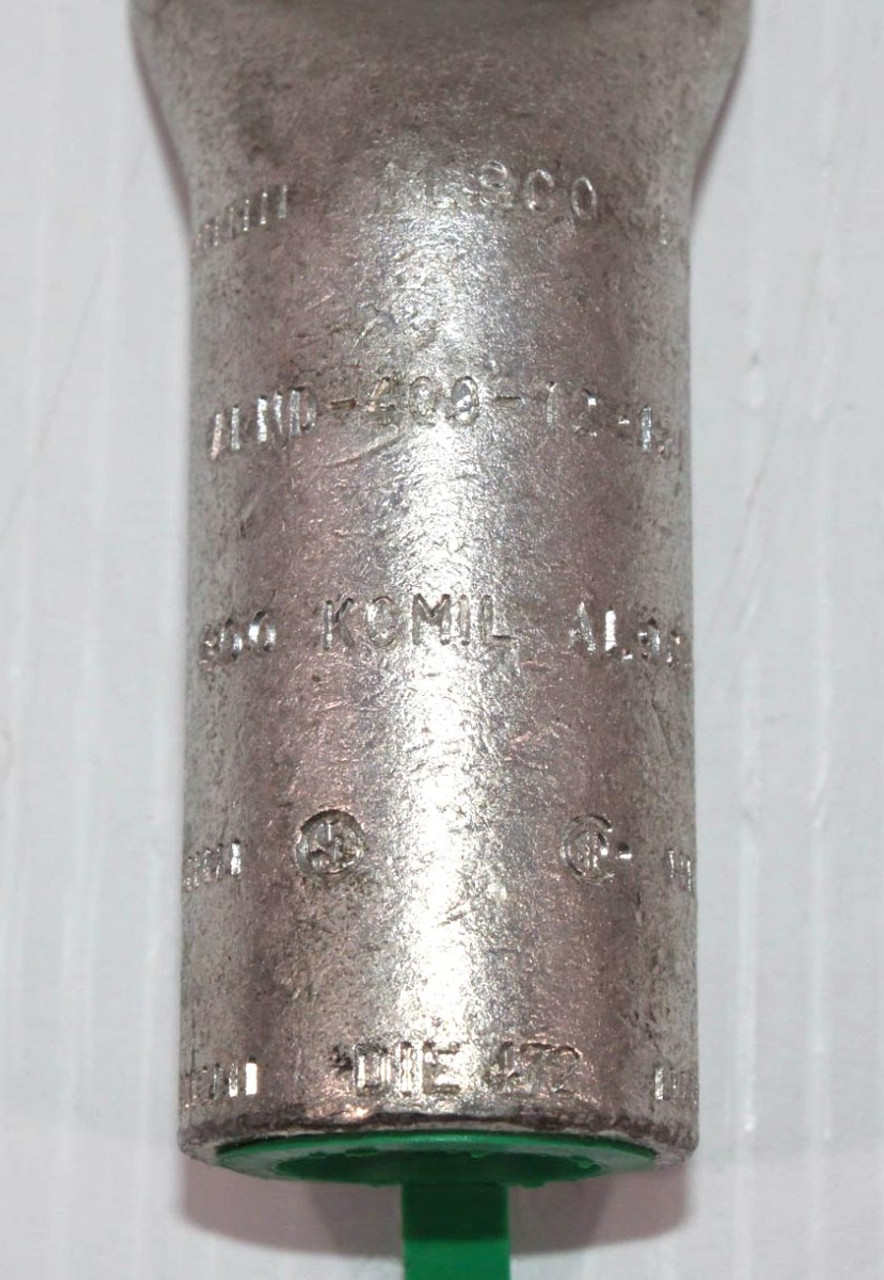 Ilsco ALND-400-12-134 Surecrimp Aluminum Compression Lug 2-Holes 1/2 Stud 400 kcmil