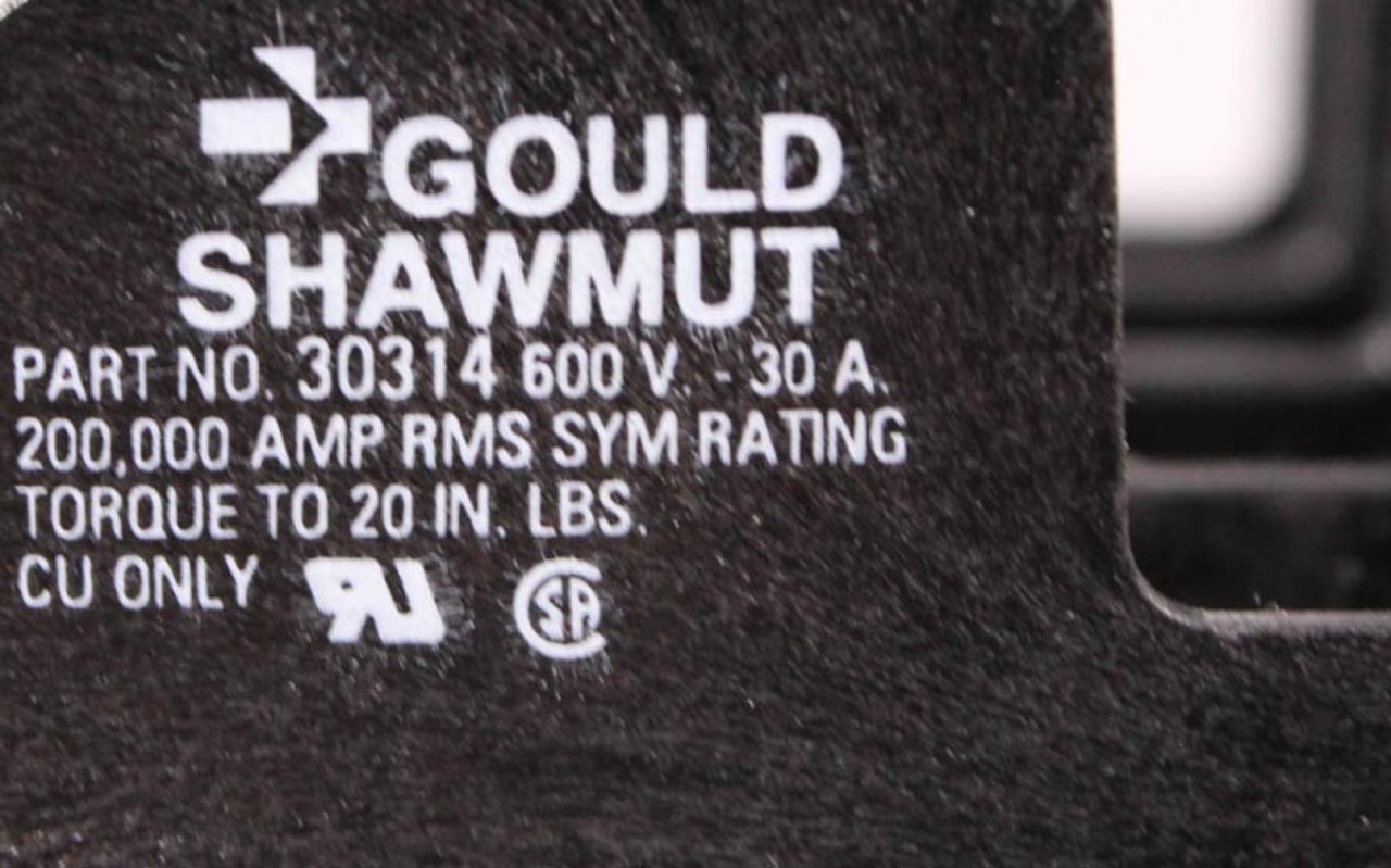 Gould Shawmut 30314 Fuse Holder 30A 600V 4P