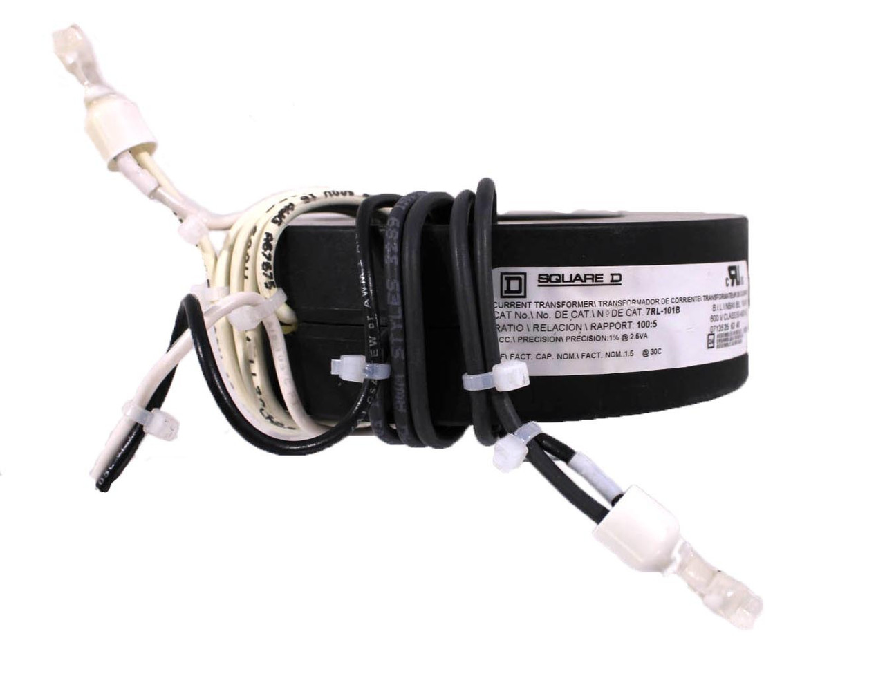 Square D 7RL-101B Current Transformer Ratio 100:5 600V Class 50-400Hz