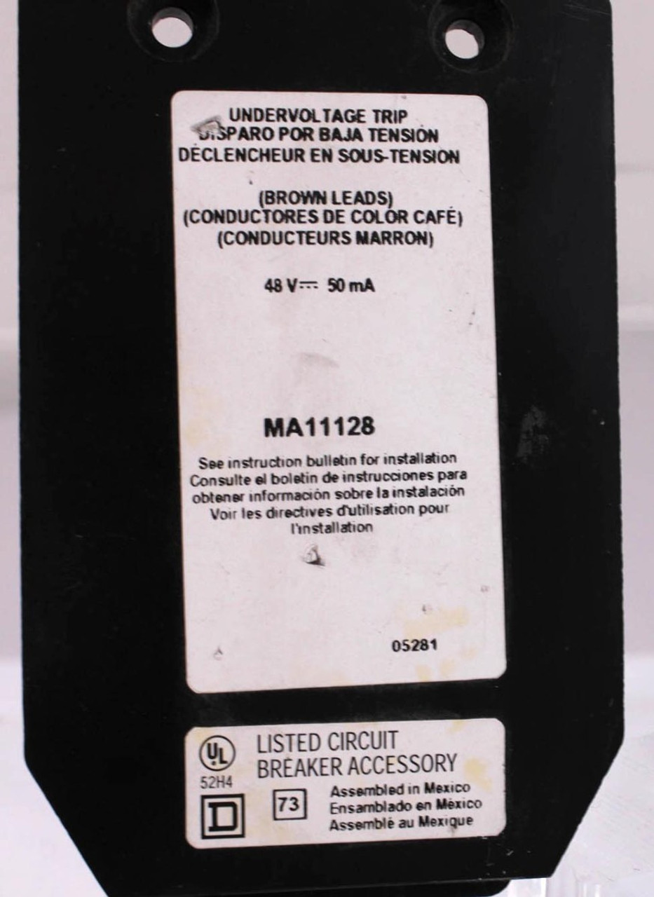 Square D MA11128 Undervoltage Trip 48V 50mA